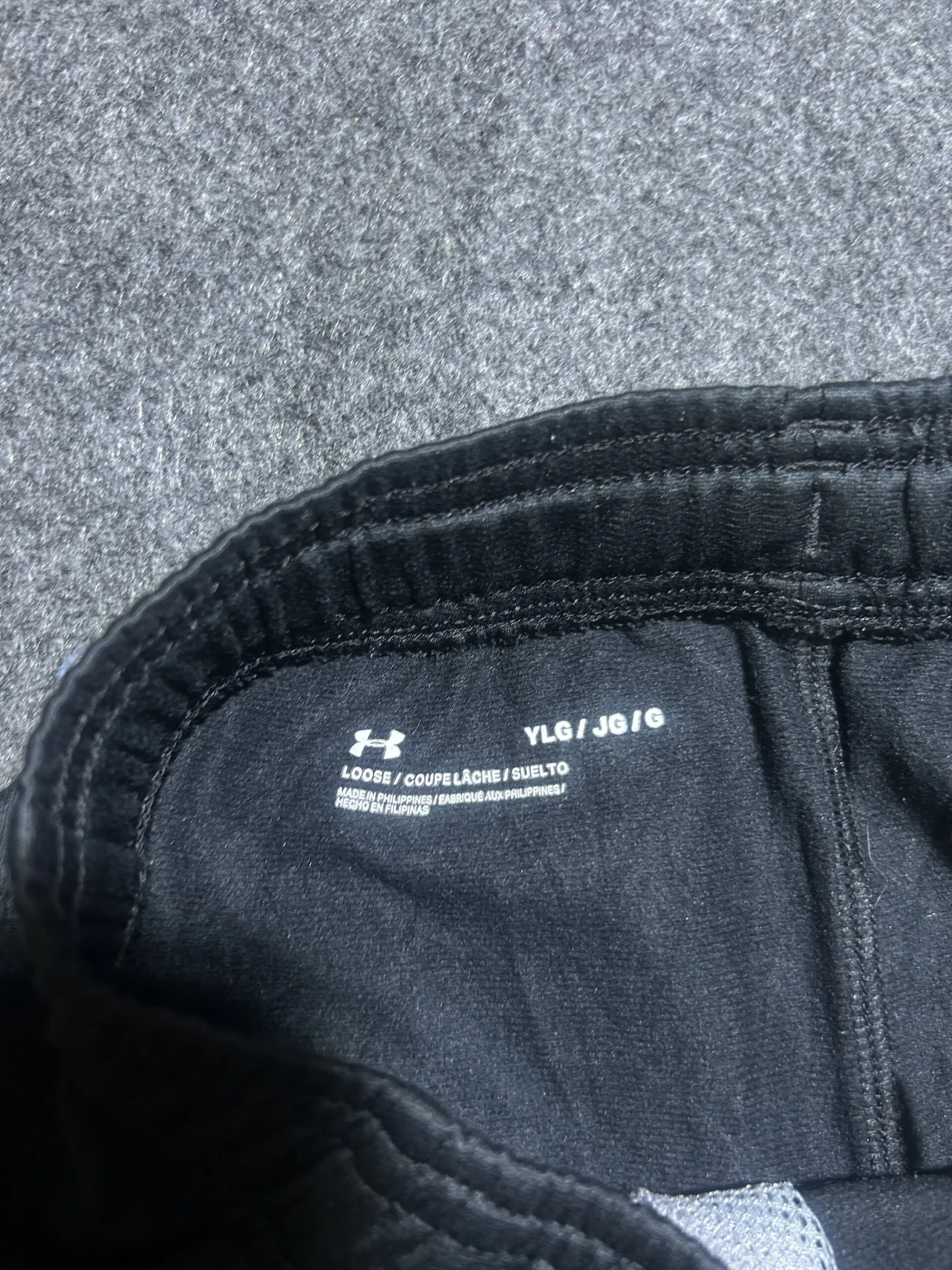 Under Armour Performance Track Pants Black/Grey | Slim Athletic Fit | 26-30