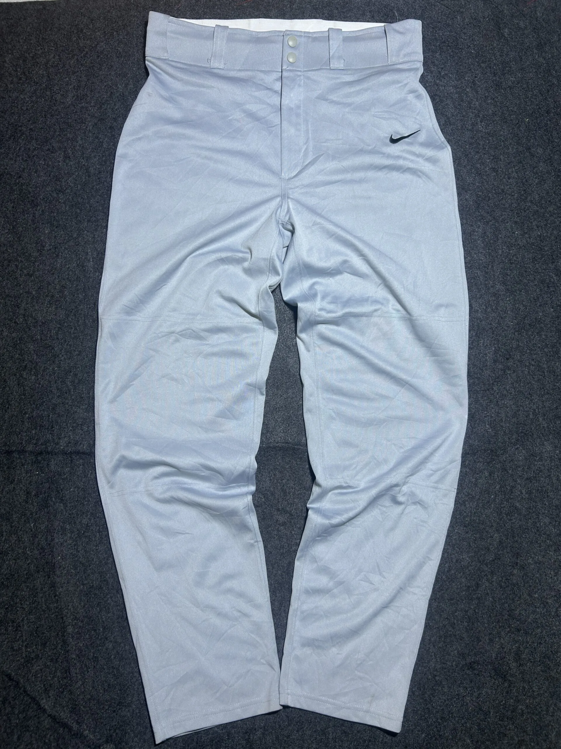 Nike Dri-FIT Performance Pants – Light Grey | Athletic Slim Fit | 34