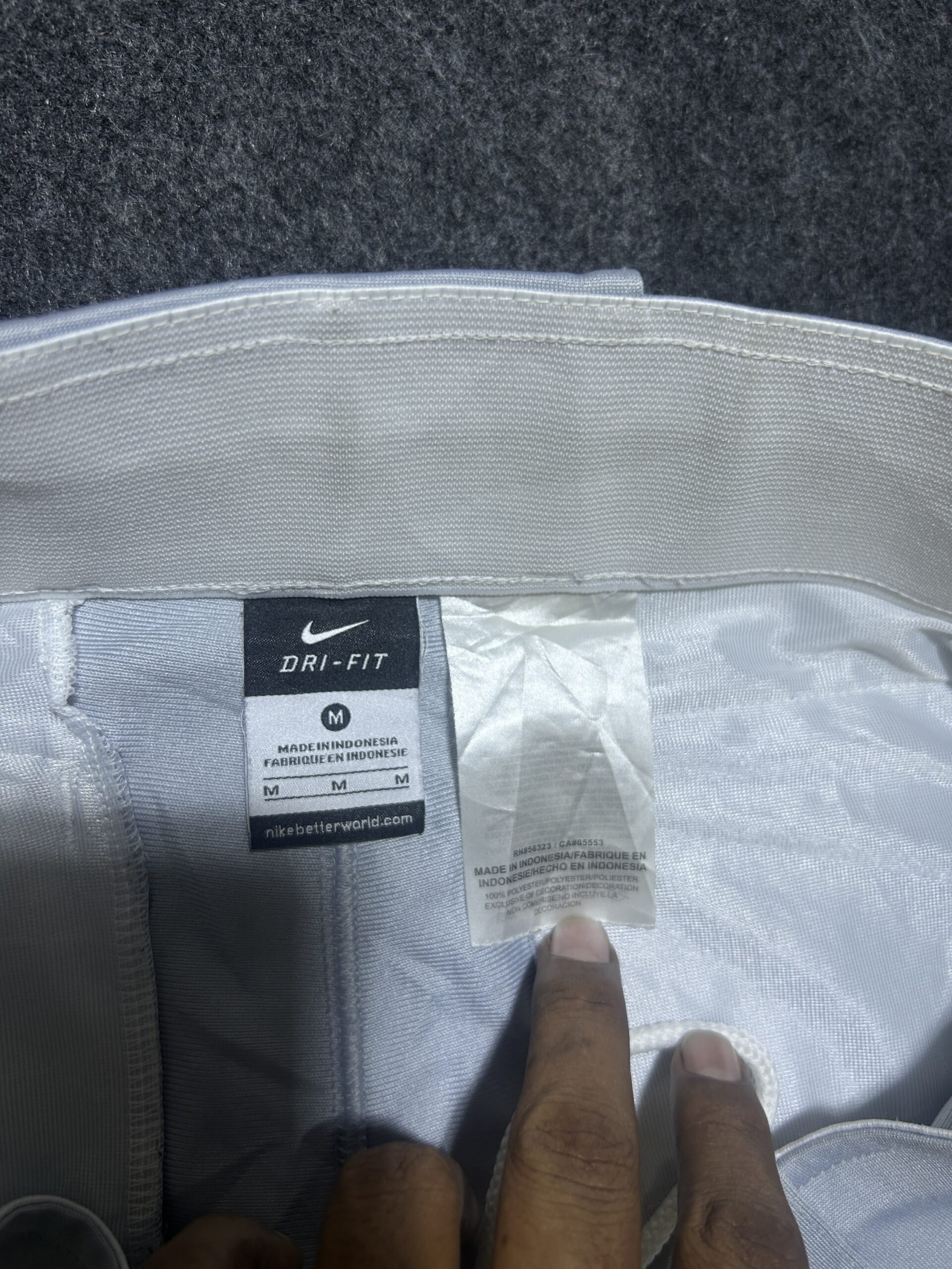Nike Dri-FIT Performance Pants – Light Grey | Athletic Slim Fit | 34