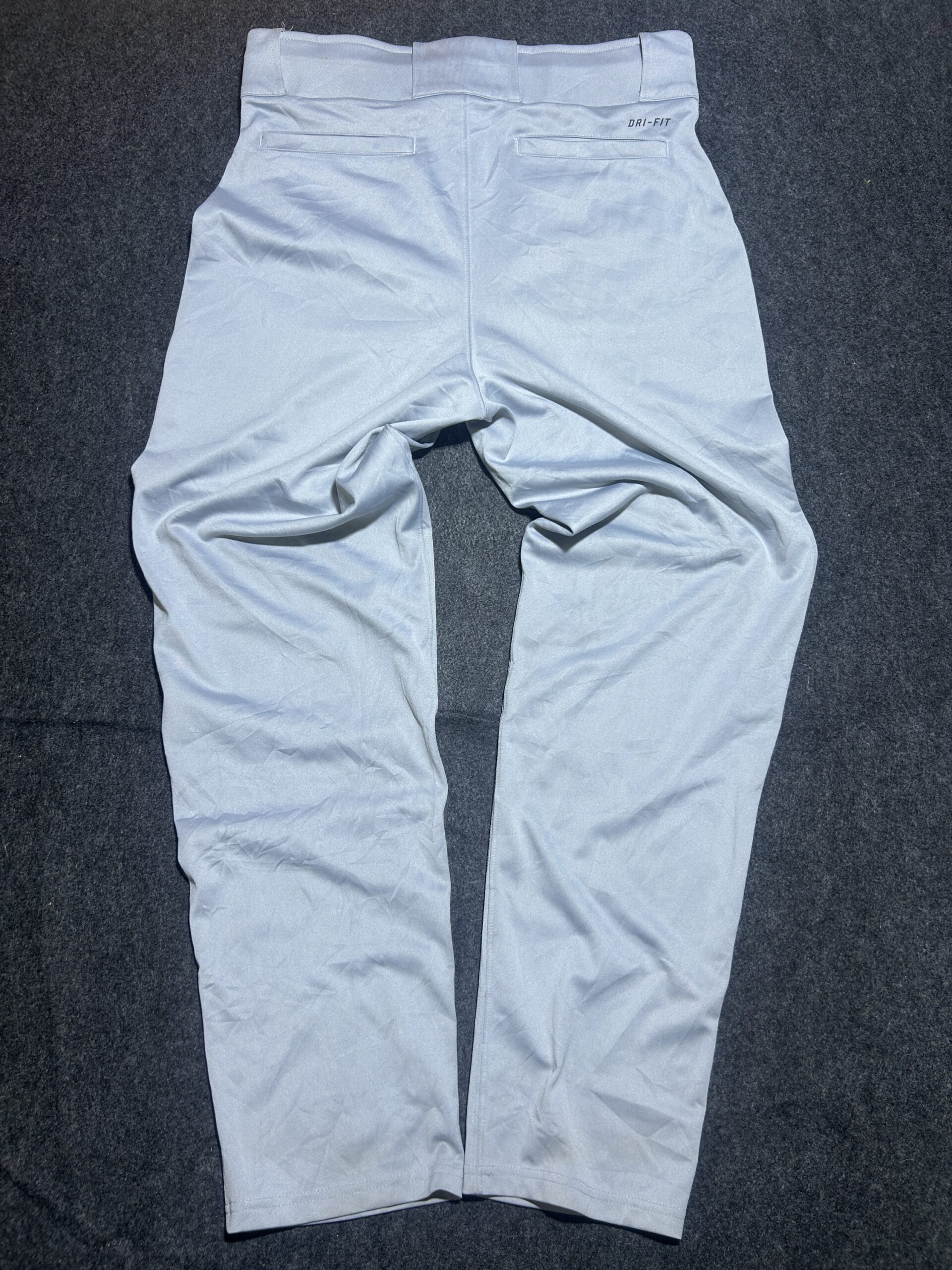 Nike Dri-FIT Performance Pants – Light Grey | Athletic Slim Fit | 34