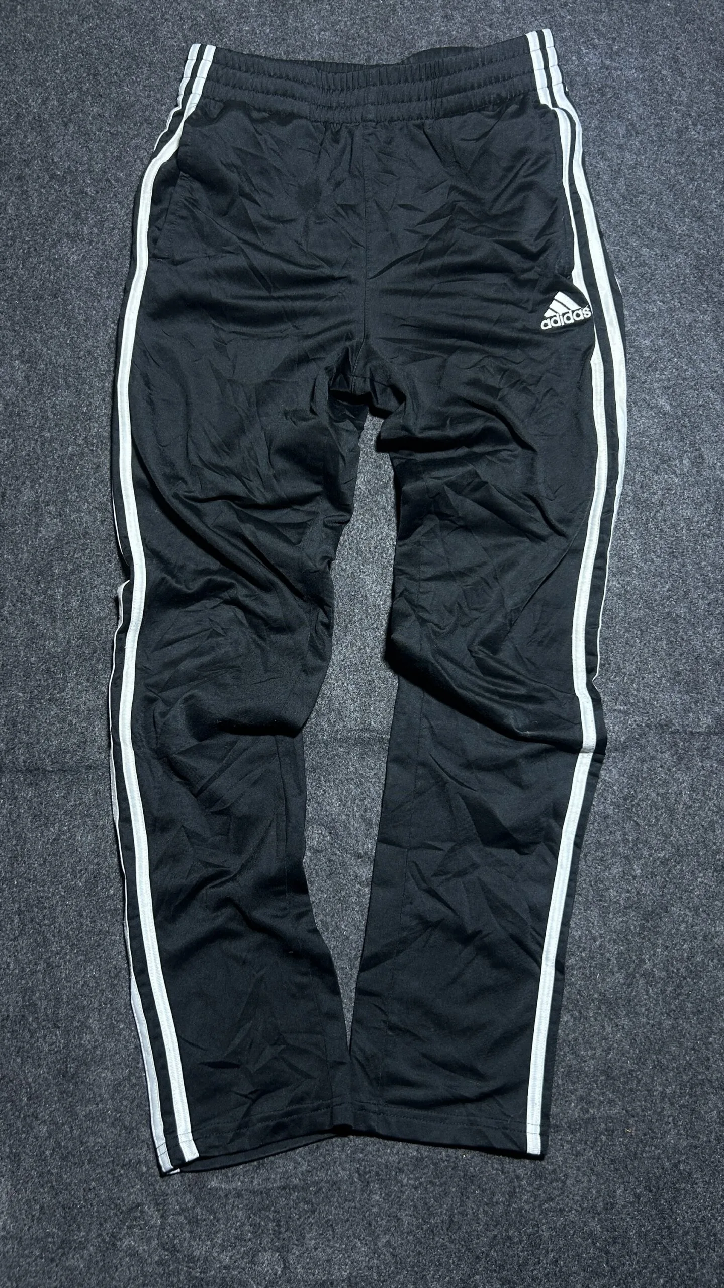 Adidas Original Training Track Pant | Black | 3 Strips | 26-28 Stretch | Unisex