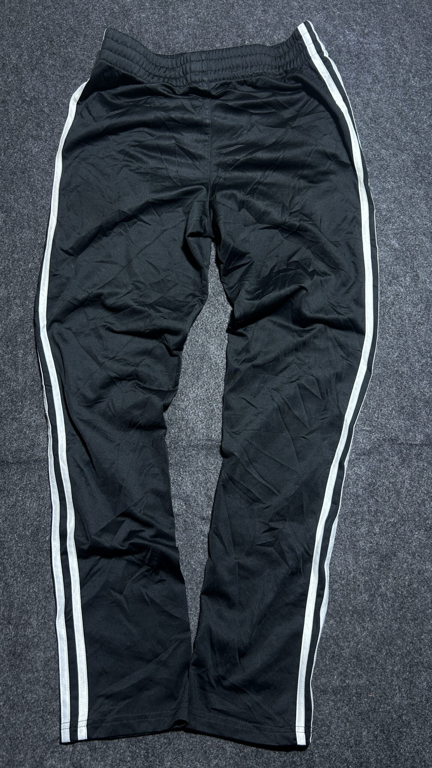 Adidas Original Training Track Pant | Black | 3 Strips | 26-28 Stretch | Unisex