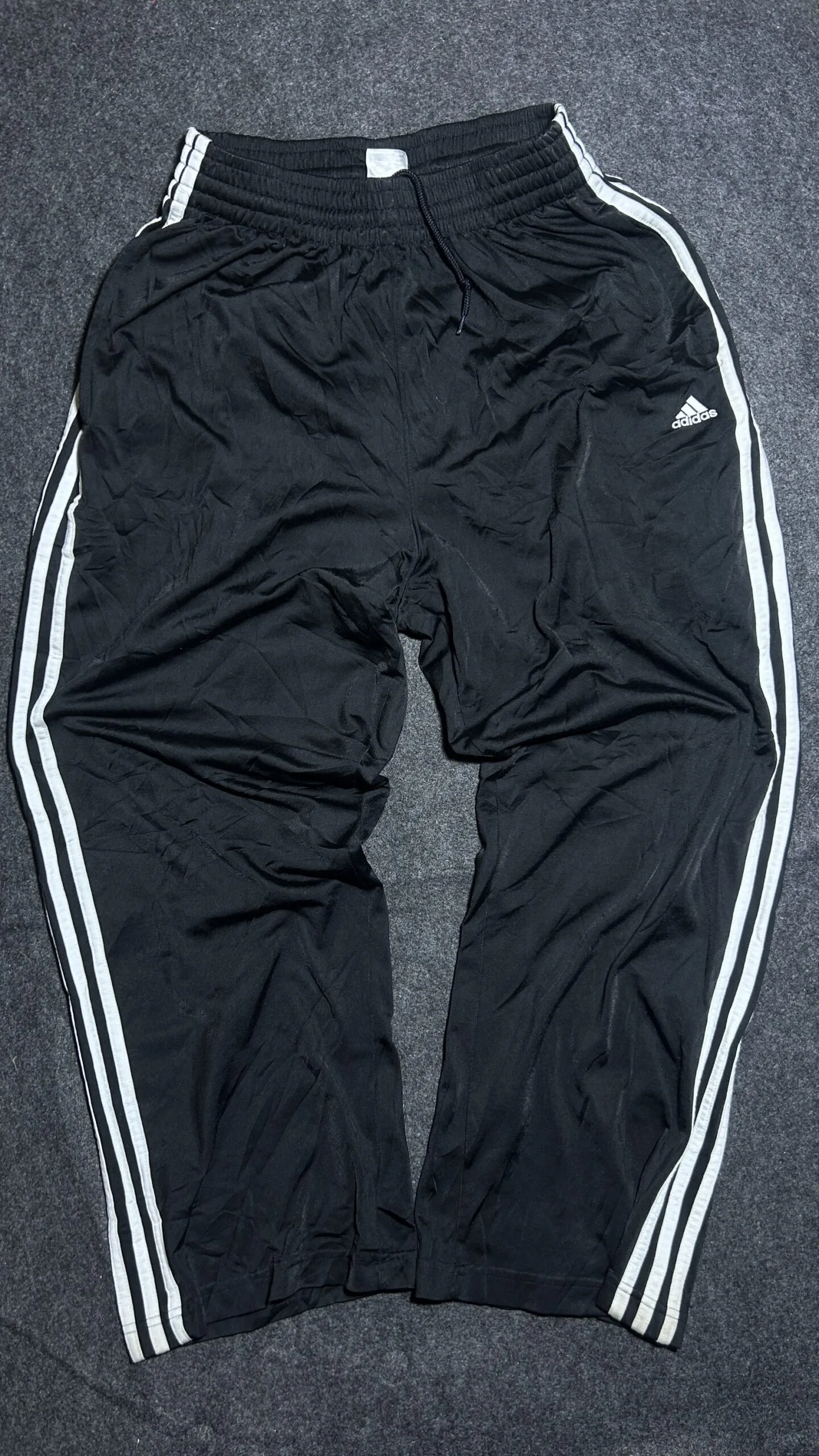 Adidas Original  Baggy Track Pant | 3 Strips | Black | 26-32 stretch | Unisex