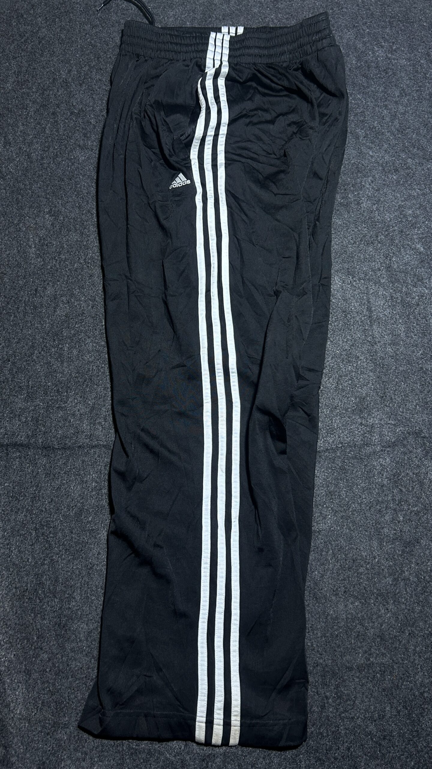 Adidas Original  Baggy Track Pant | 3 Strips | Black | 26-32 stretch | Unisex