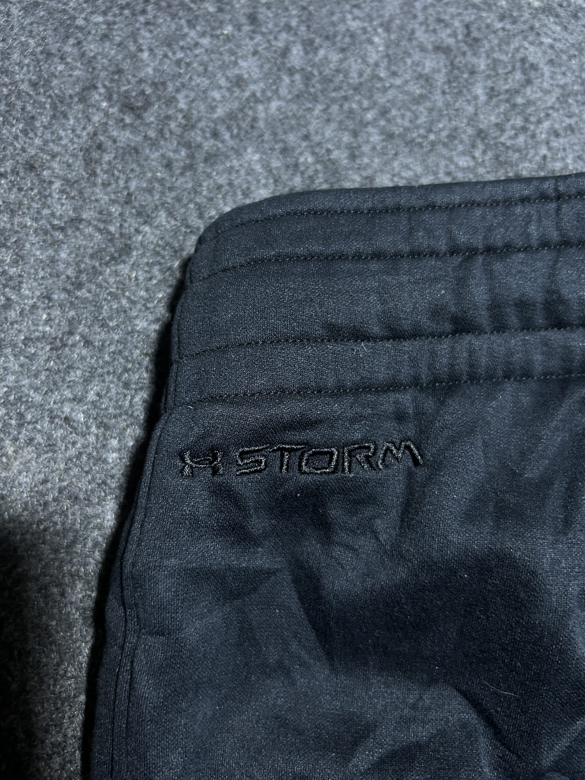 Under Armour Storm Black Track Pants | Fleece Lined | Semi-Fitted | Size M (32–34)