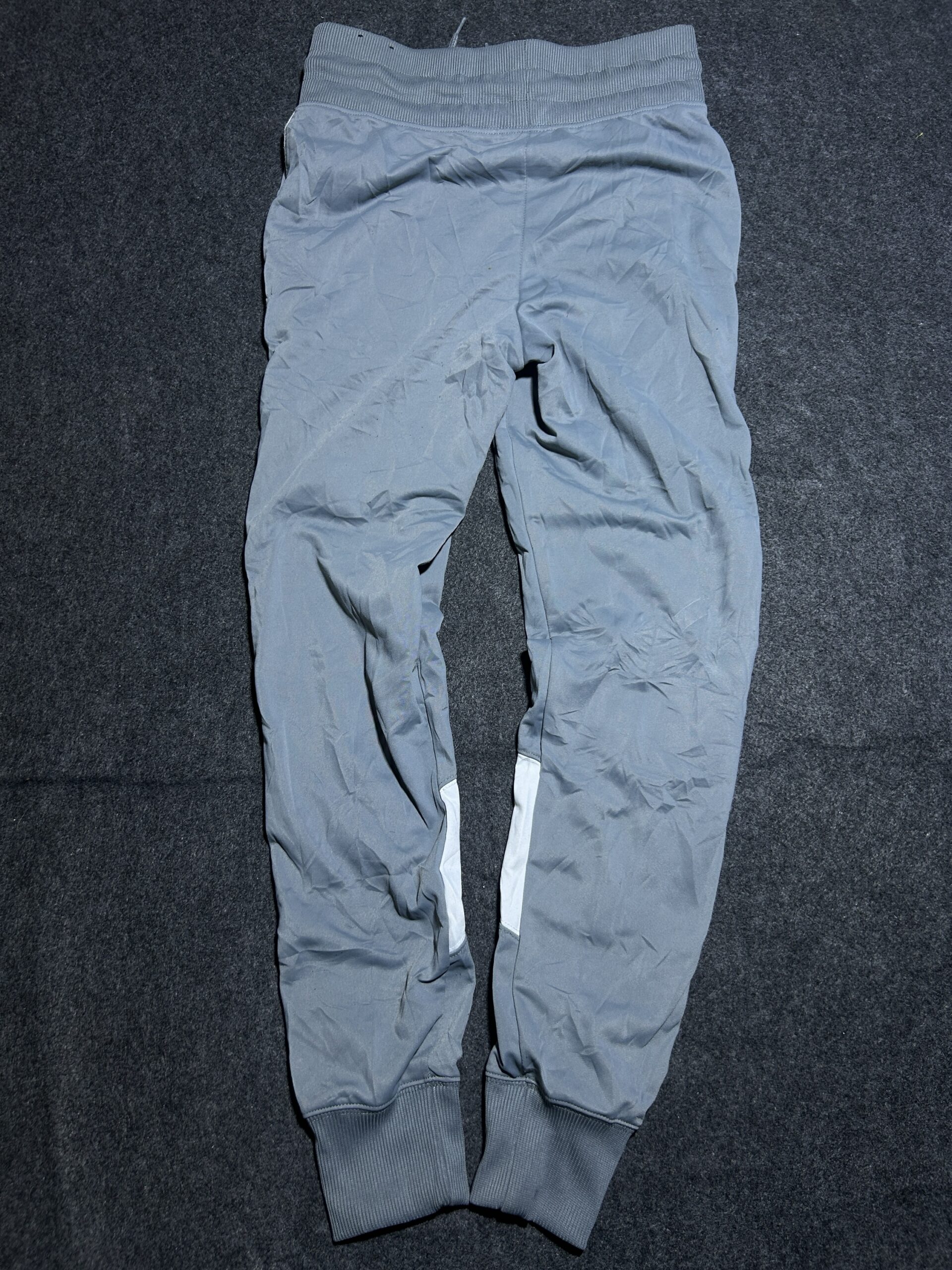 Nike Grey Tapered Track Pants with Panel Design | 28-30 | Unisex | Slim Fit