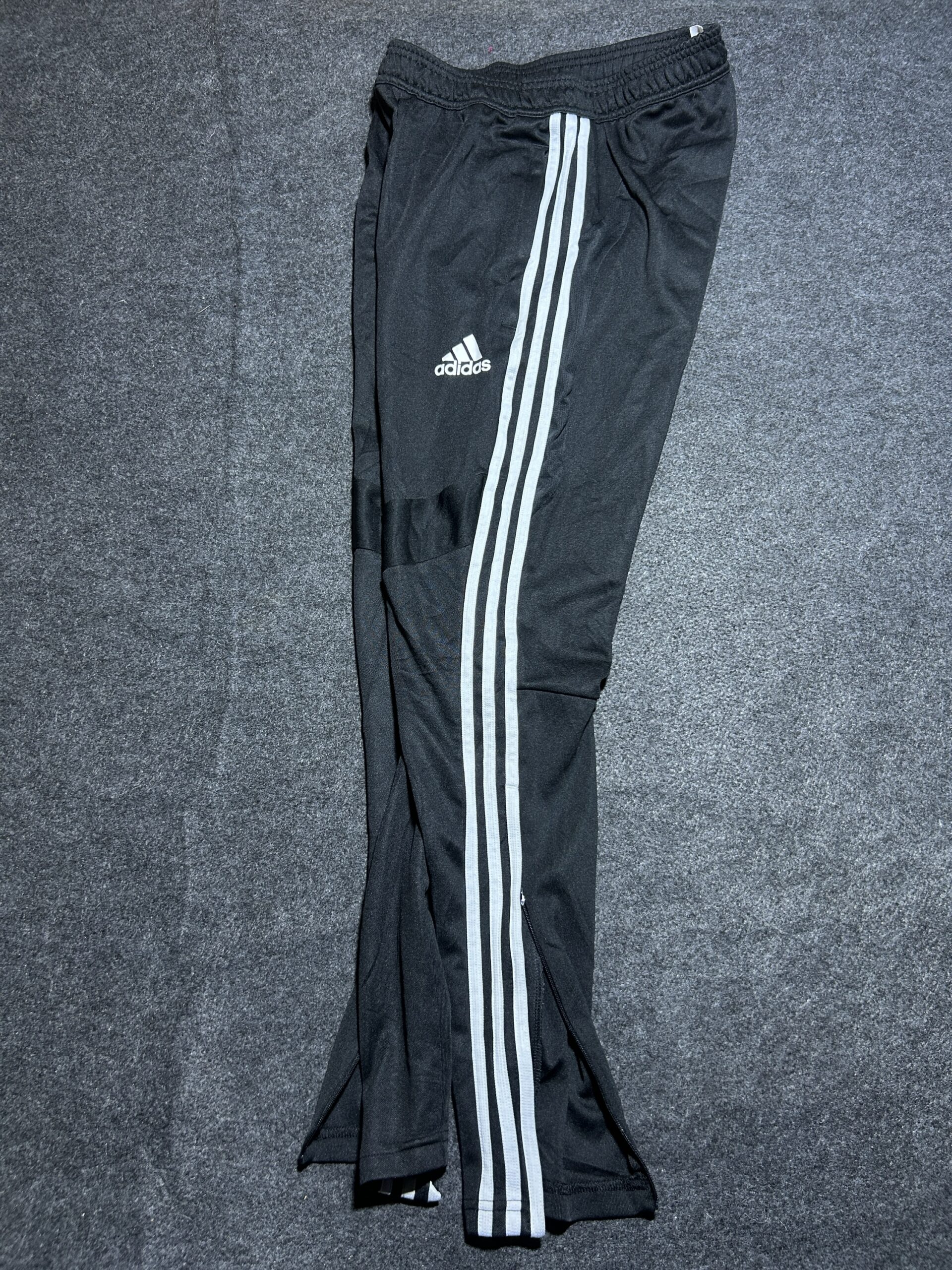 Adidas Original Track Pant | Black | 3 Strips | Unisex | Ankle Zip | 26-28