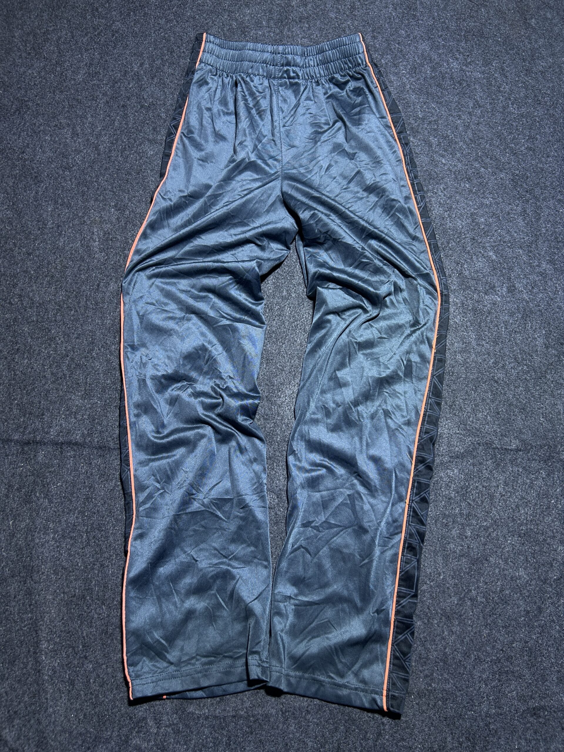 Puma Track Pants Charcoal Grey & Orange Side Stripe | Athletic Fit | 22-26