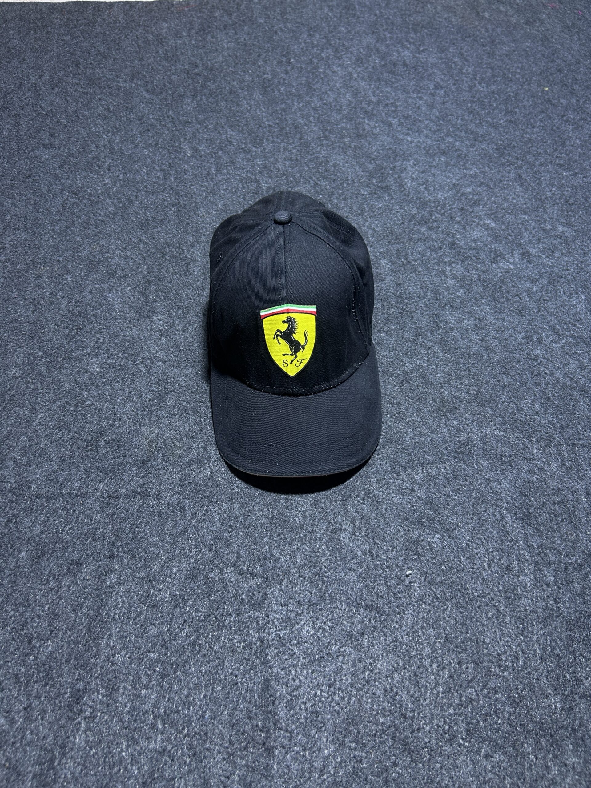 Ferrari Black Baseball Cap | Official Licensed Product | Classic Logo Hat