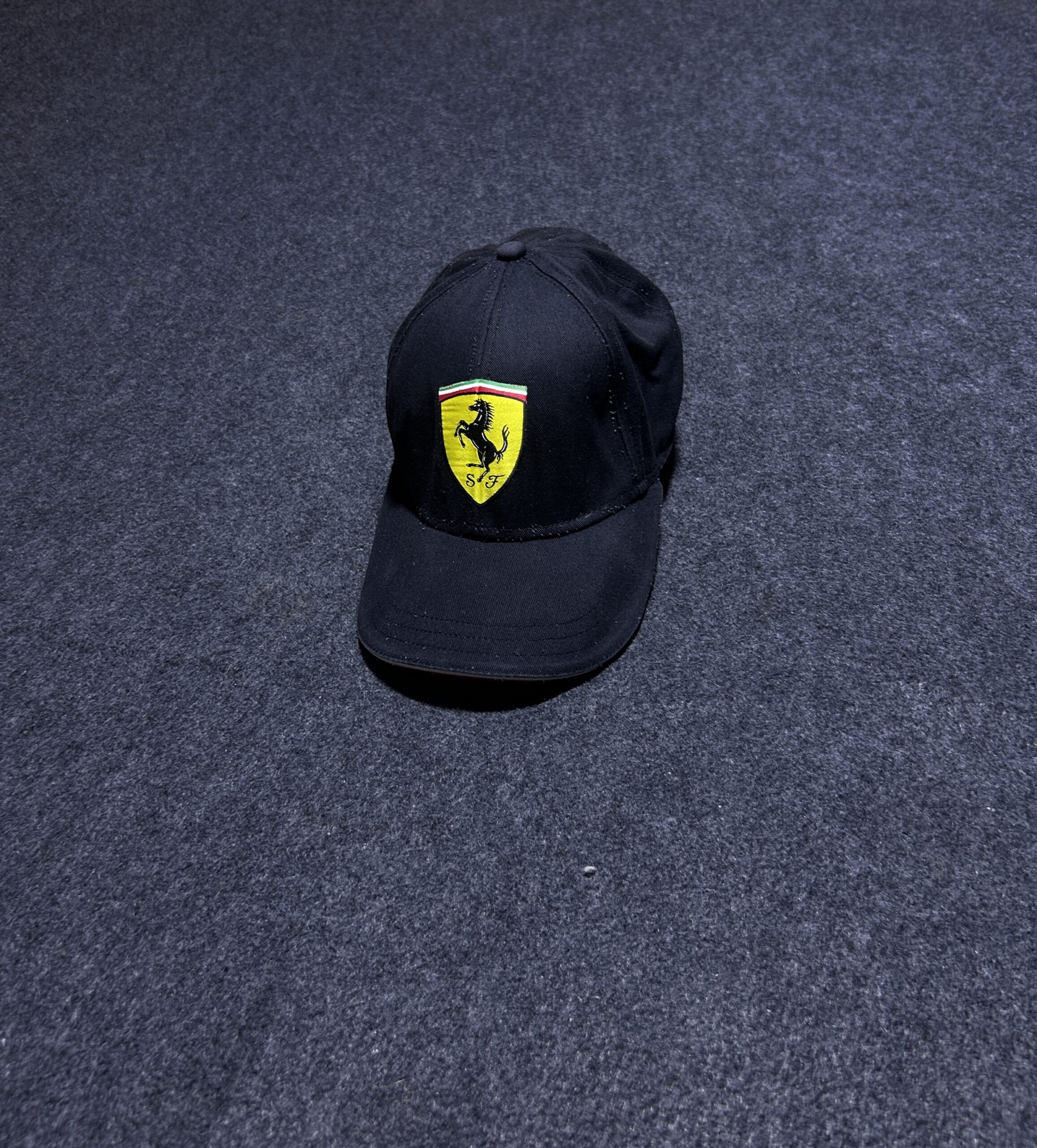 Ferrari Black Baseball Cap | Official Licensed Product | Classic Logo Hat