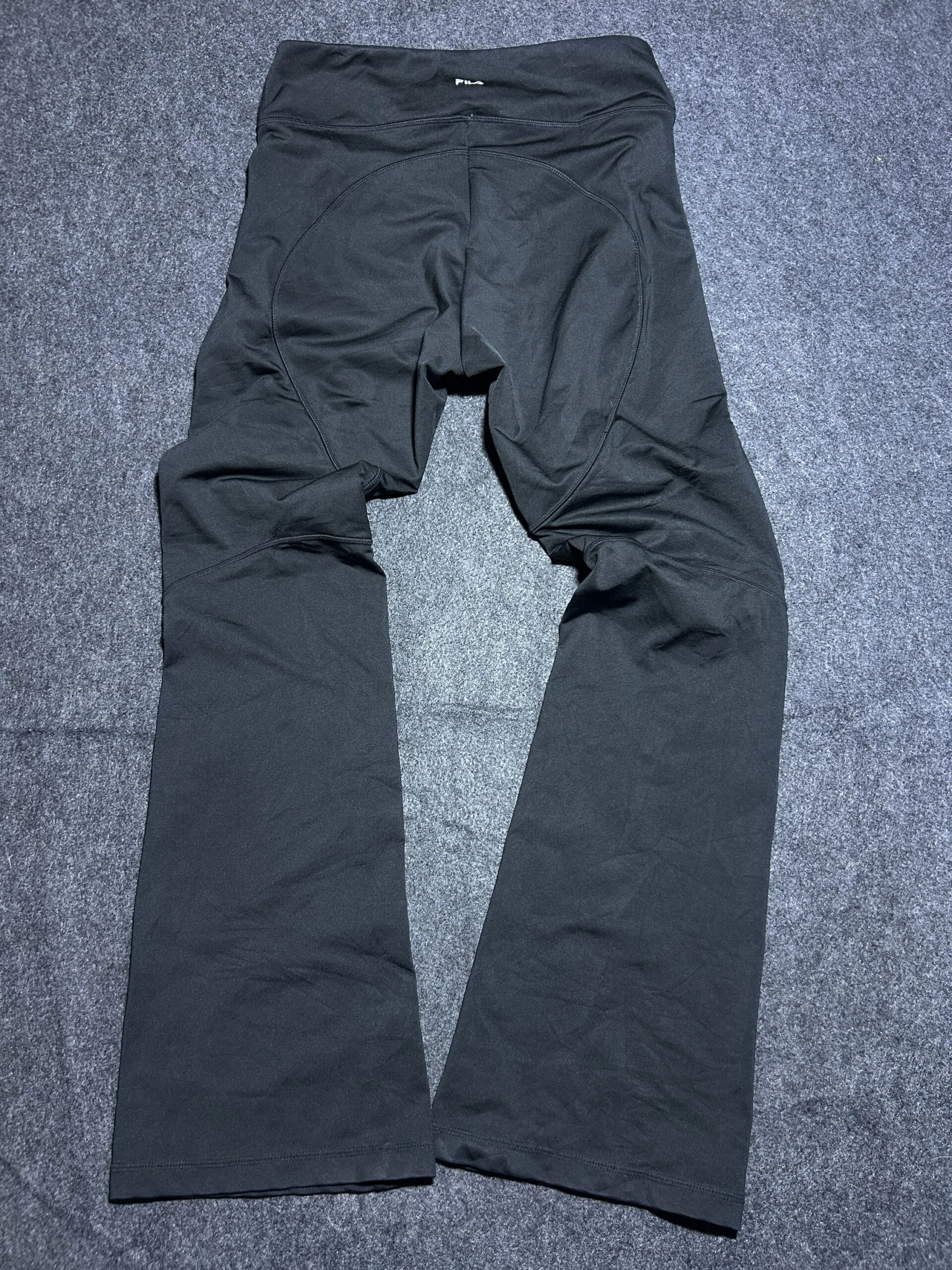 FILA Body Fit Training Pants | Black Stretch Gym Wear | Activewear Bottoms | 28-30 | Unisex