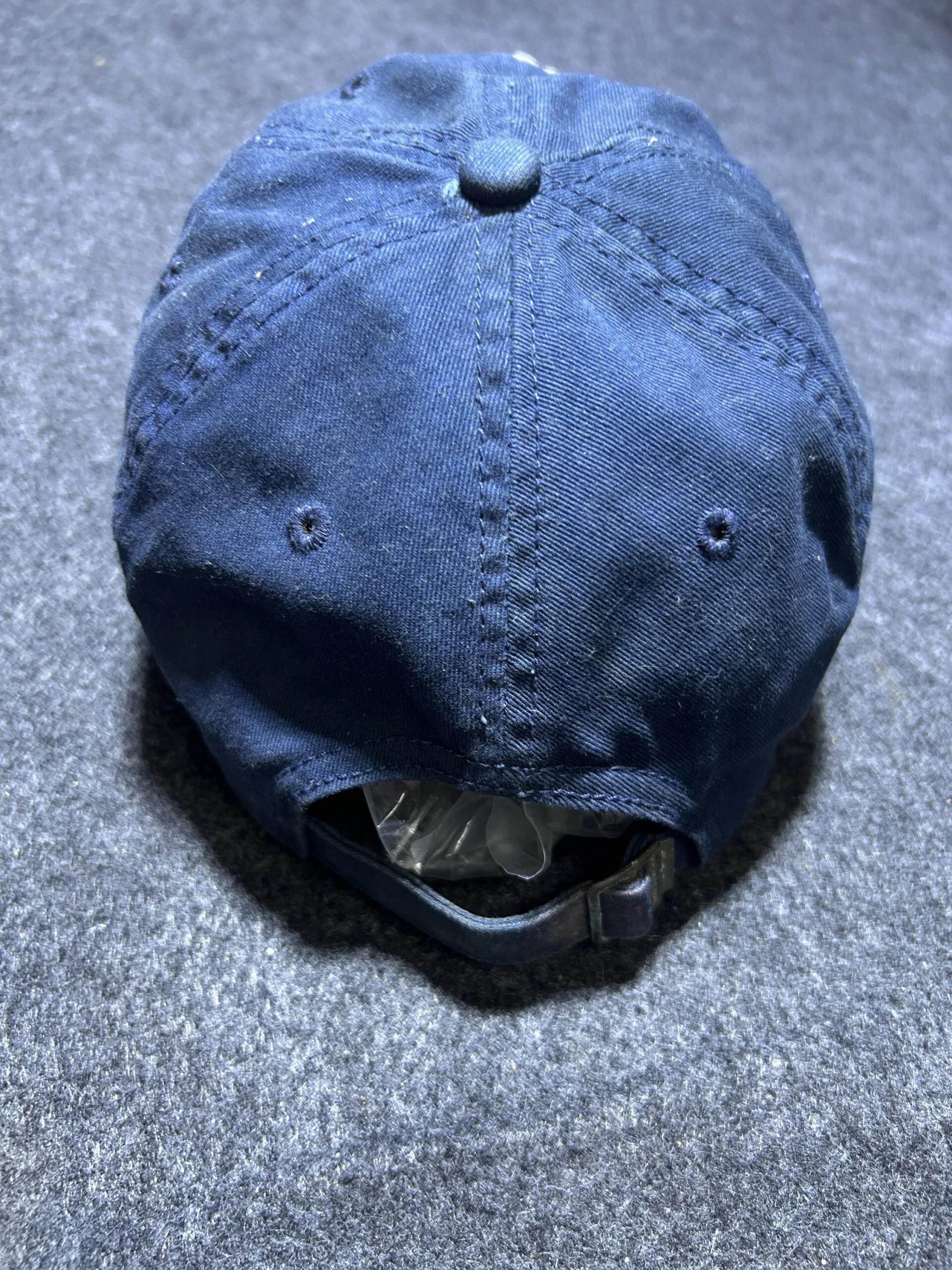 Stüssy Logo Embroidered Navy Blue Cap | Adjustable Streetwear Hat