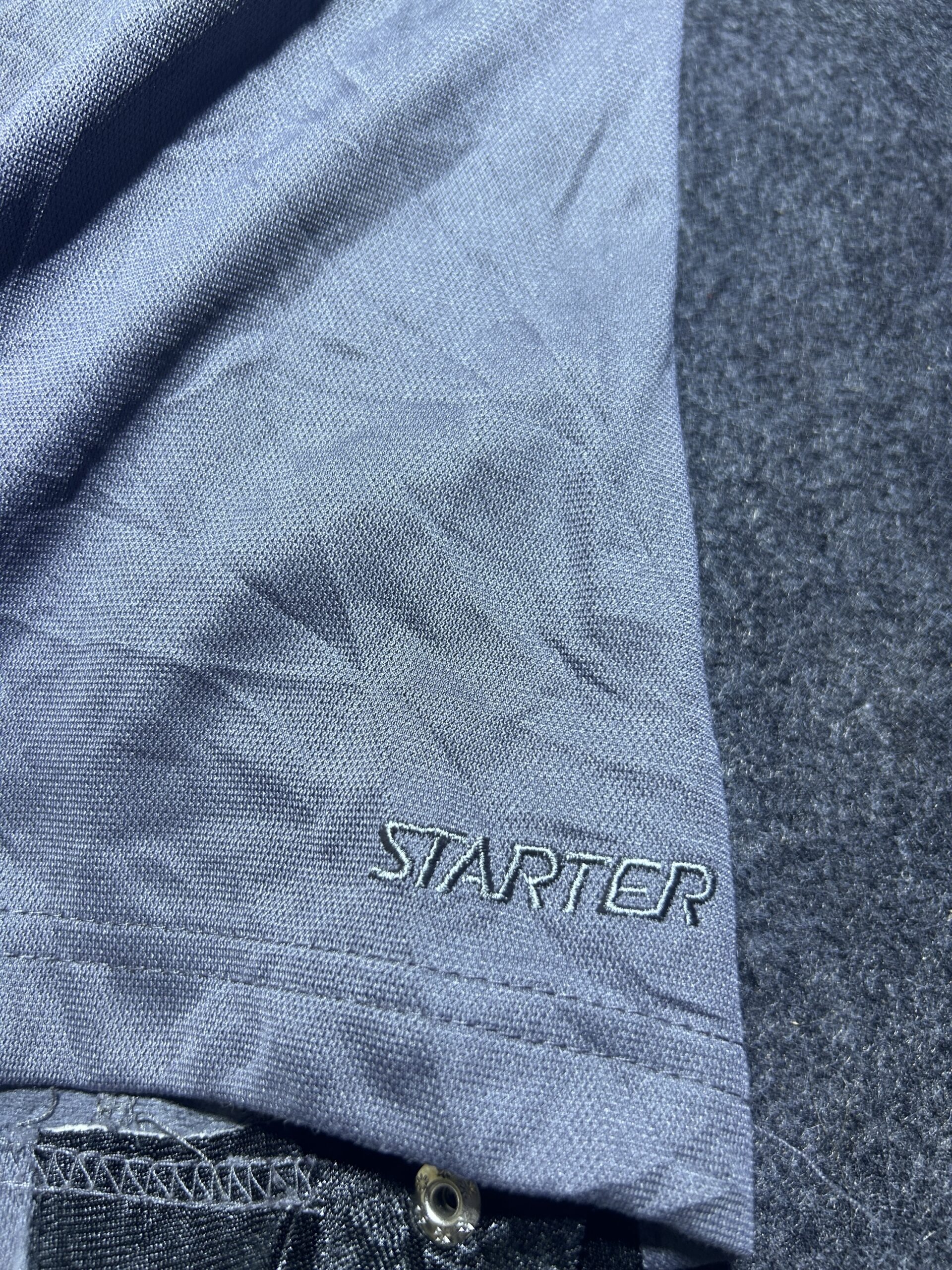 Starter Snap Button Track Pants Grey & Black Athletic Wear | 26-30