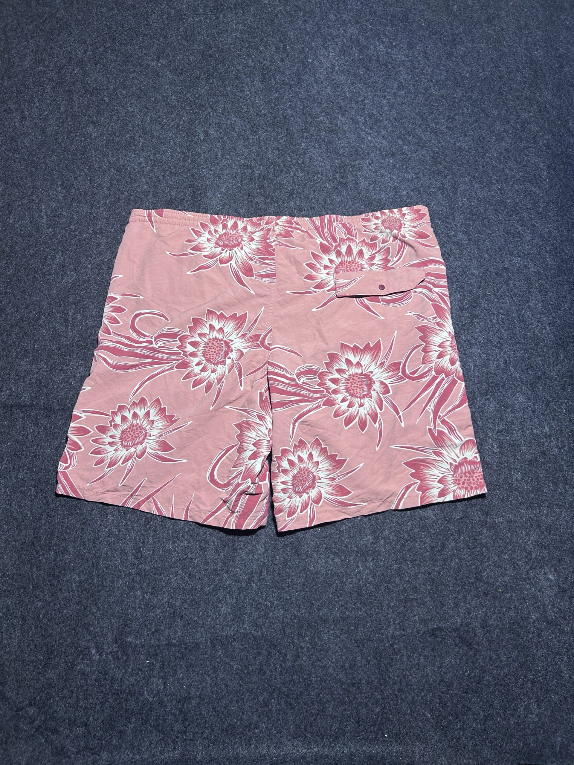 Patagonia Floral Swim Shorts – Pink Beachwear | Summer Essential | 36