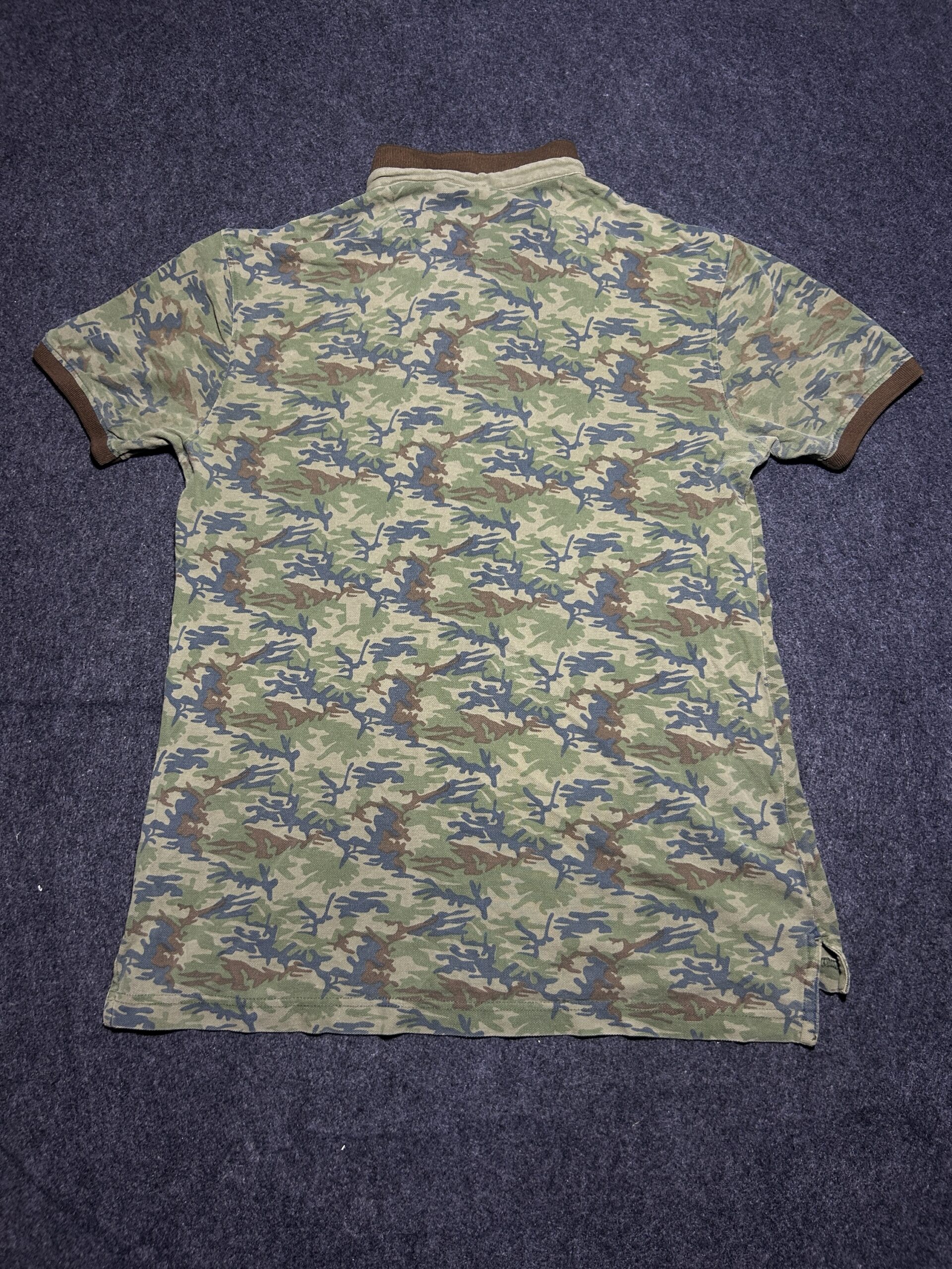 Levi’s Camo Print Polo T-Shirt | Military Style | Cotton | M