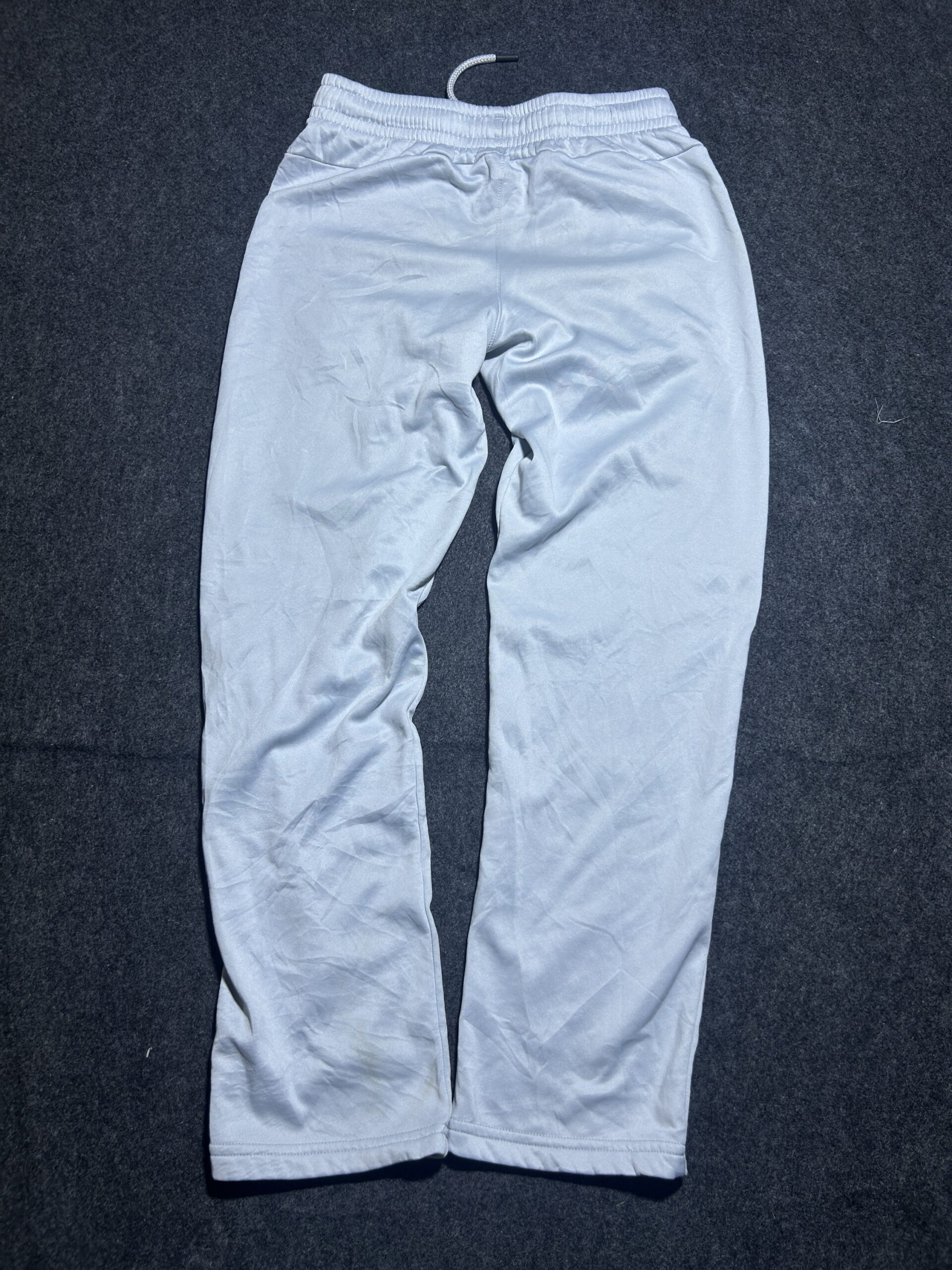 Under Armour Light Grey Training Track Pants | Elastic Waist – Slim Fit | 26-27