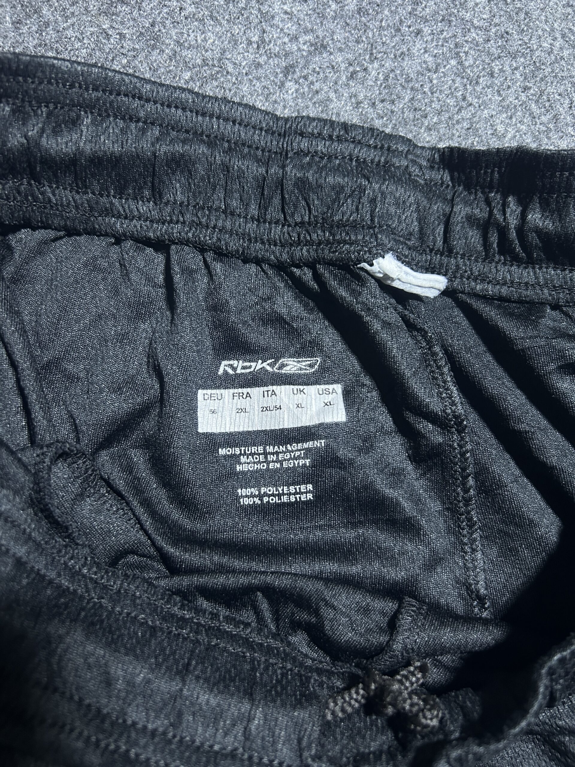 Reebok Black Training Shorts – Size XL (Moisture Management)