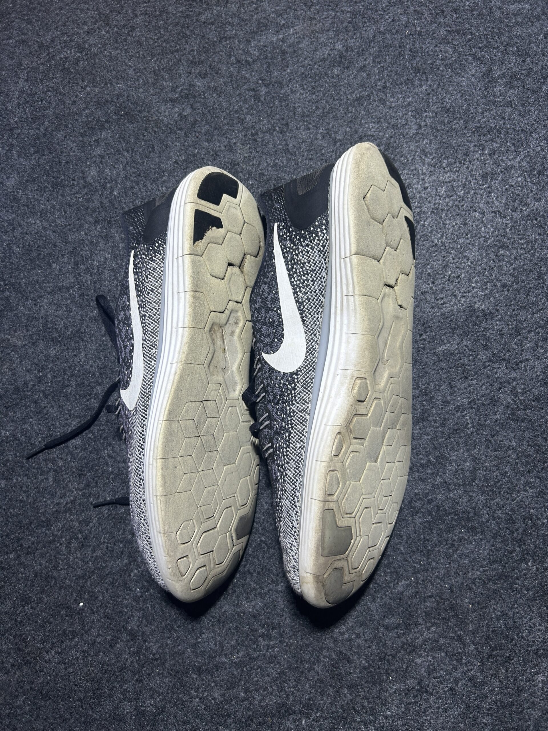 Nike Free RN Flyknit Running Shoes Grey/Black | Lightweight Comfort | UK 11.5