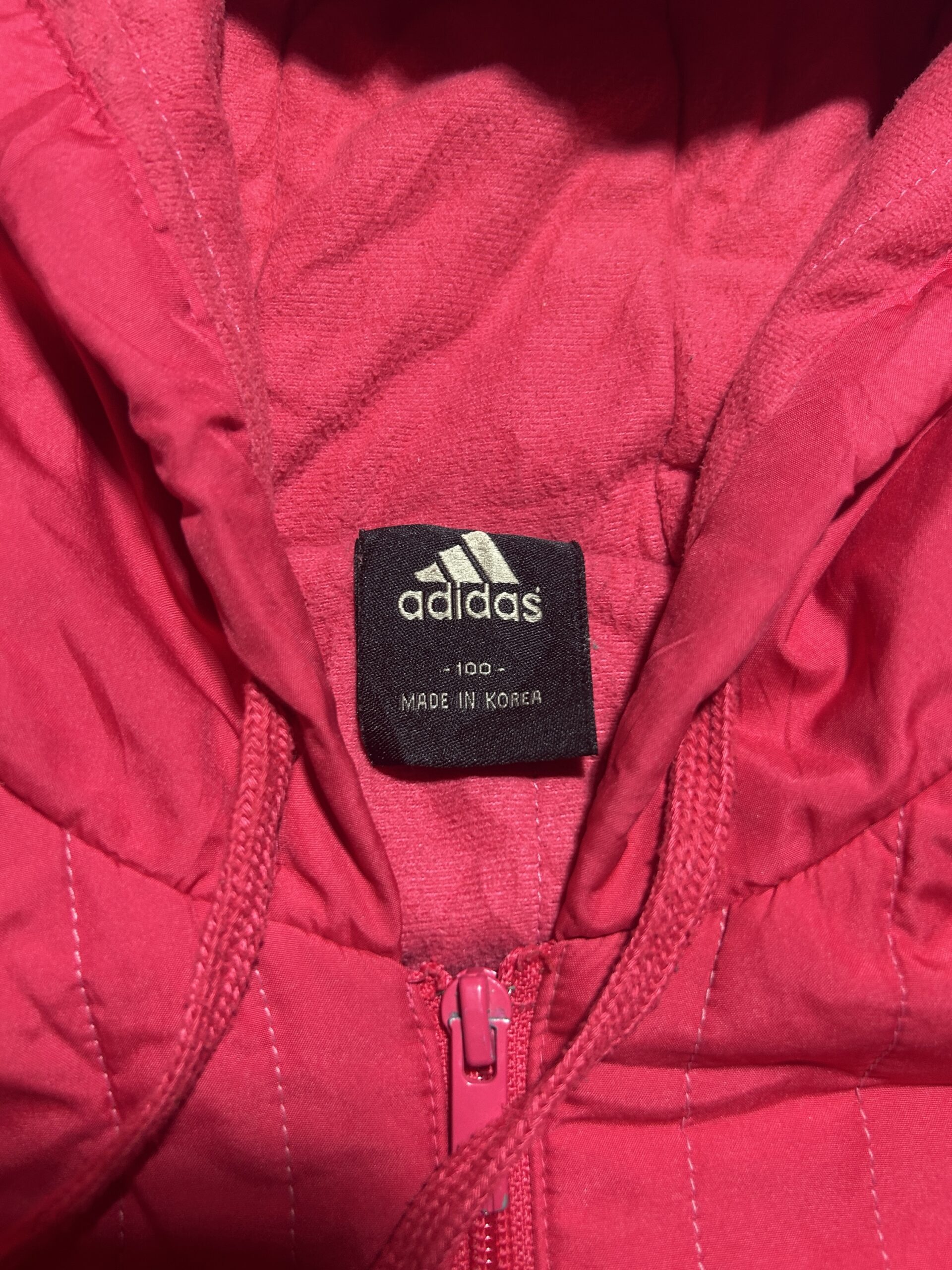 Adidas Quilted Hooded women’s Jacket Red (Vintage Korea | XL
