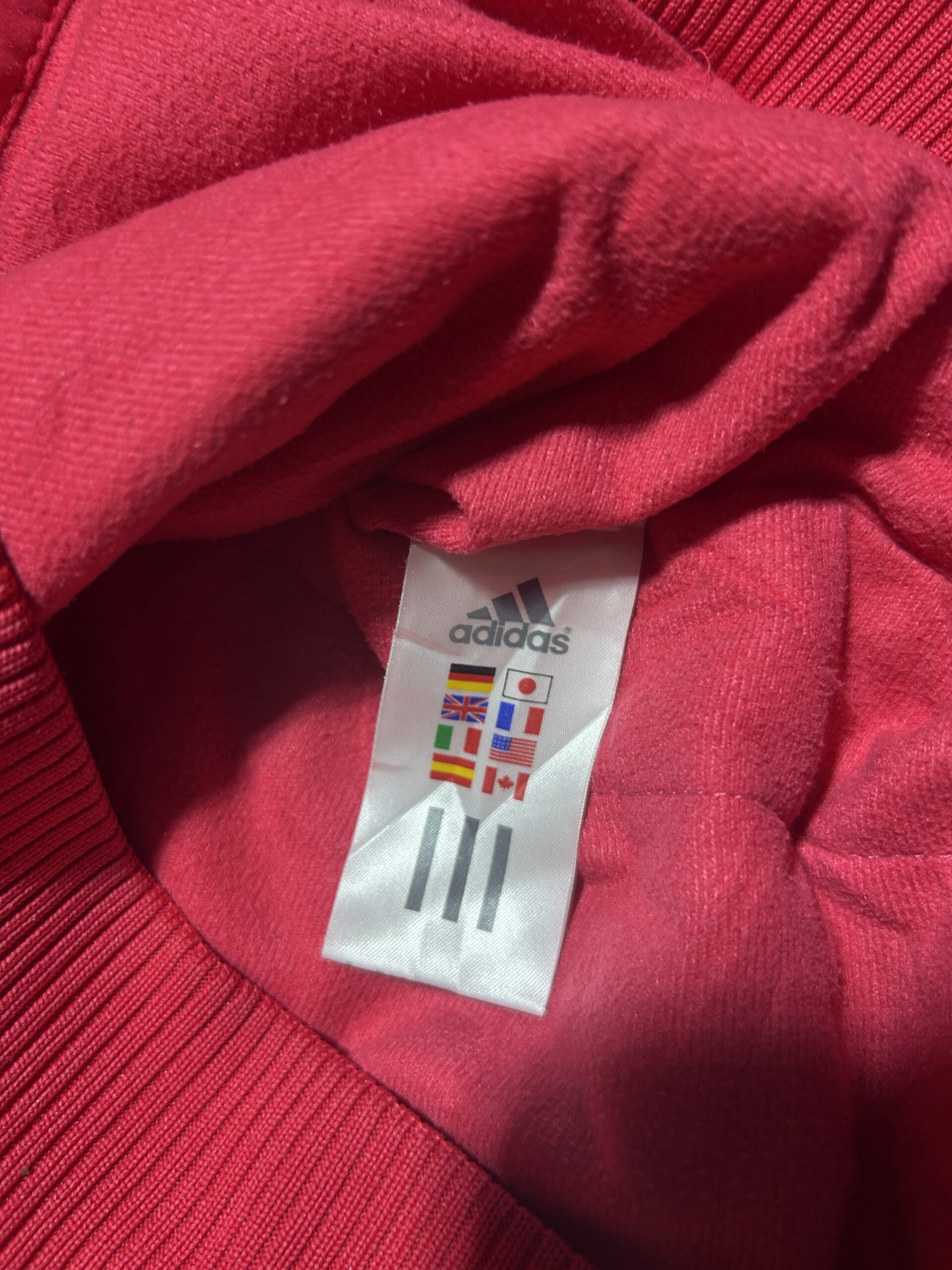 Adidas Quilted Hooded women’s Jacket Red (Vintage Korea | XL