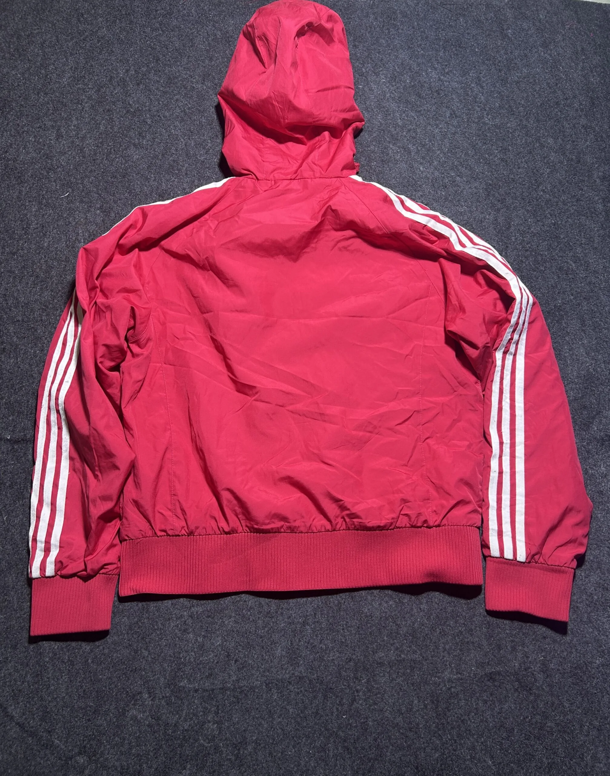 Adidas Quilted Hooded women’s Jacket Red (Vintage Korea | XL