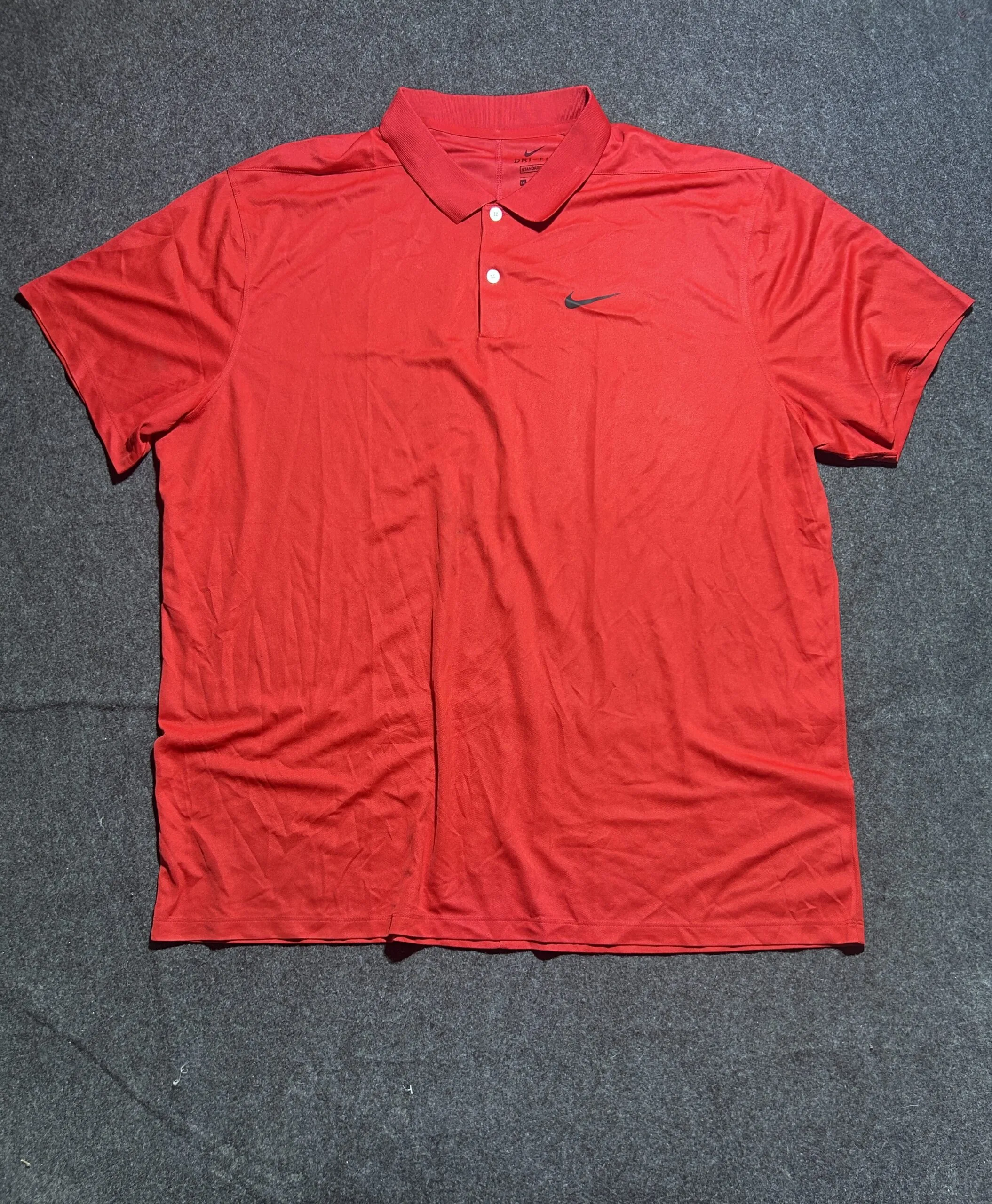 Nike Dri-FIT Polo T-Shirt | Red | Standard Fit | Size XXL