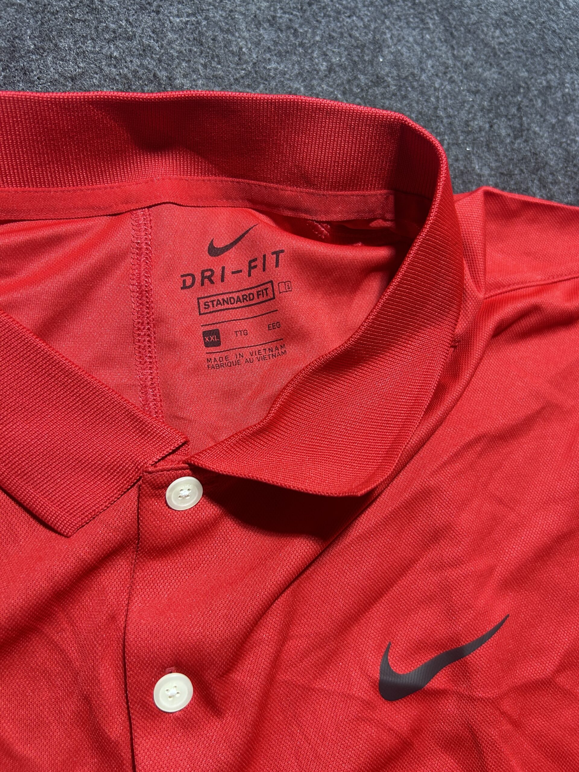 Nike Dri-FIT Polo T-Shirt | Red | Standard Fit | Size XXL