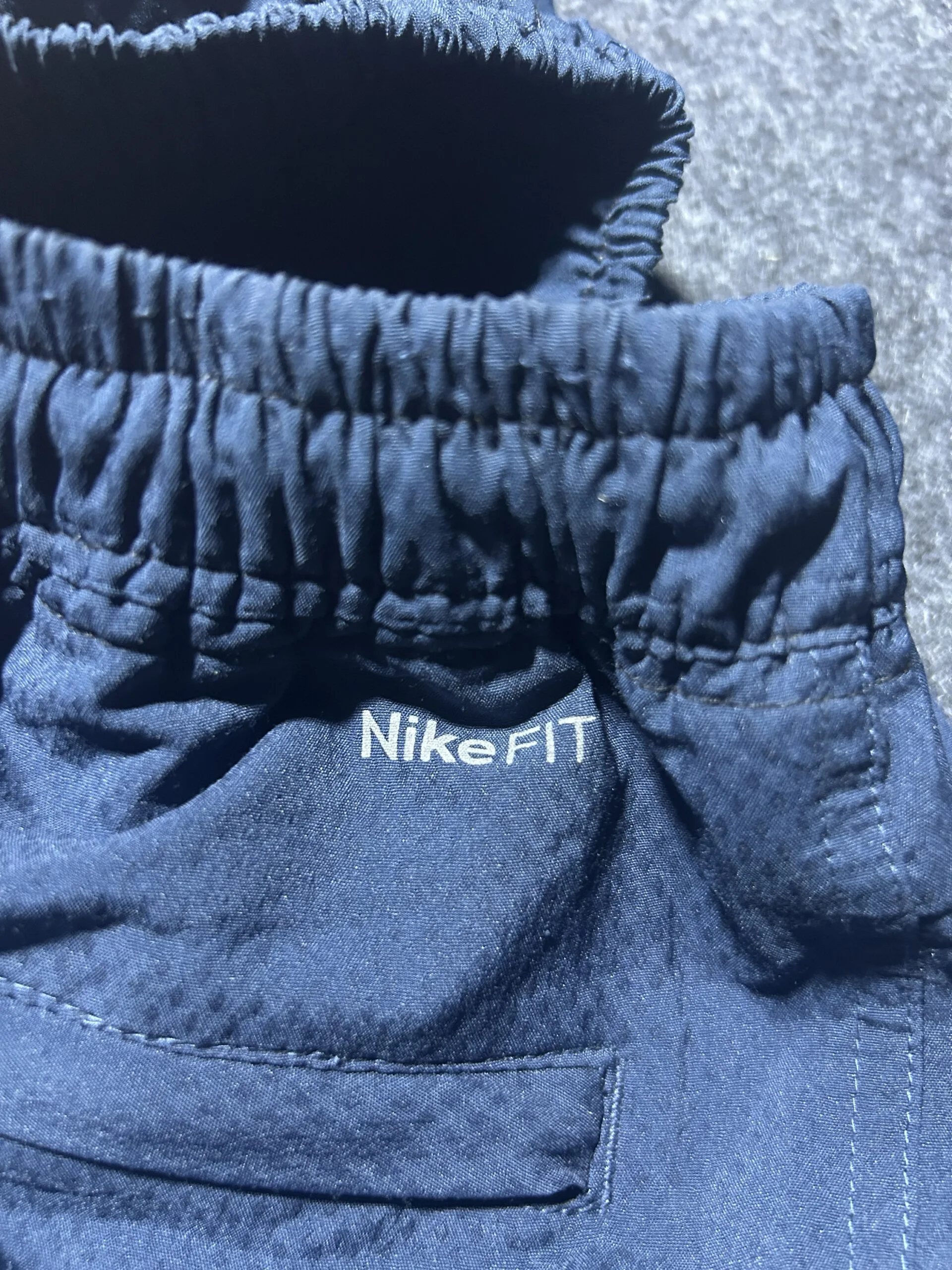 Nike FIT Training Track Pants | Navy Blue | Size 24-28 | Lightweight Activewear