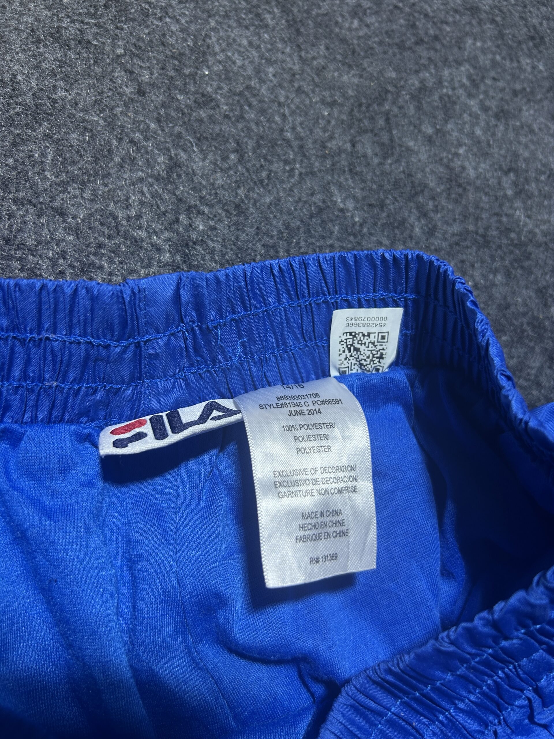 FILA Lightweight Track Pants | Electric Blue | Baggy Type | Size 26-30 | Untouched
