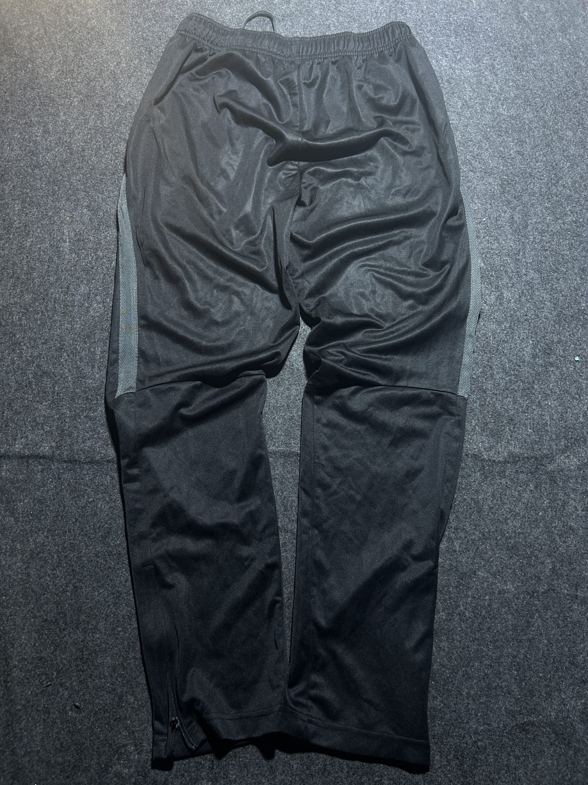 Nike Dri-FIT Track Pants | Black | Ankle Zip | Slim Fit | Waist 28-30