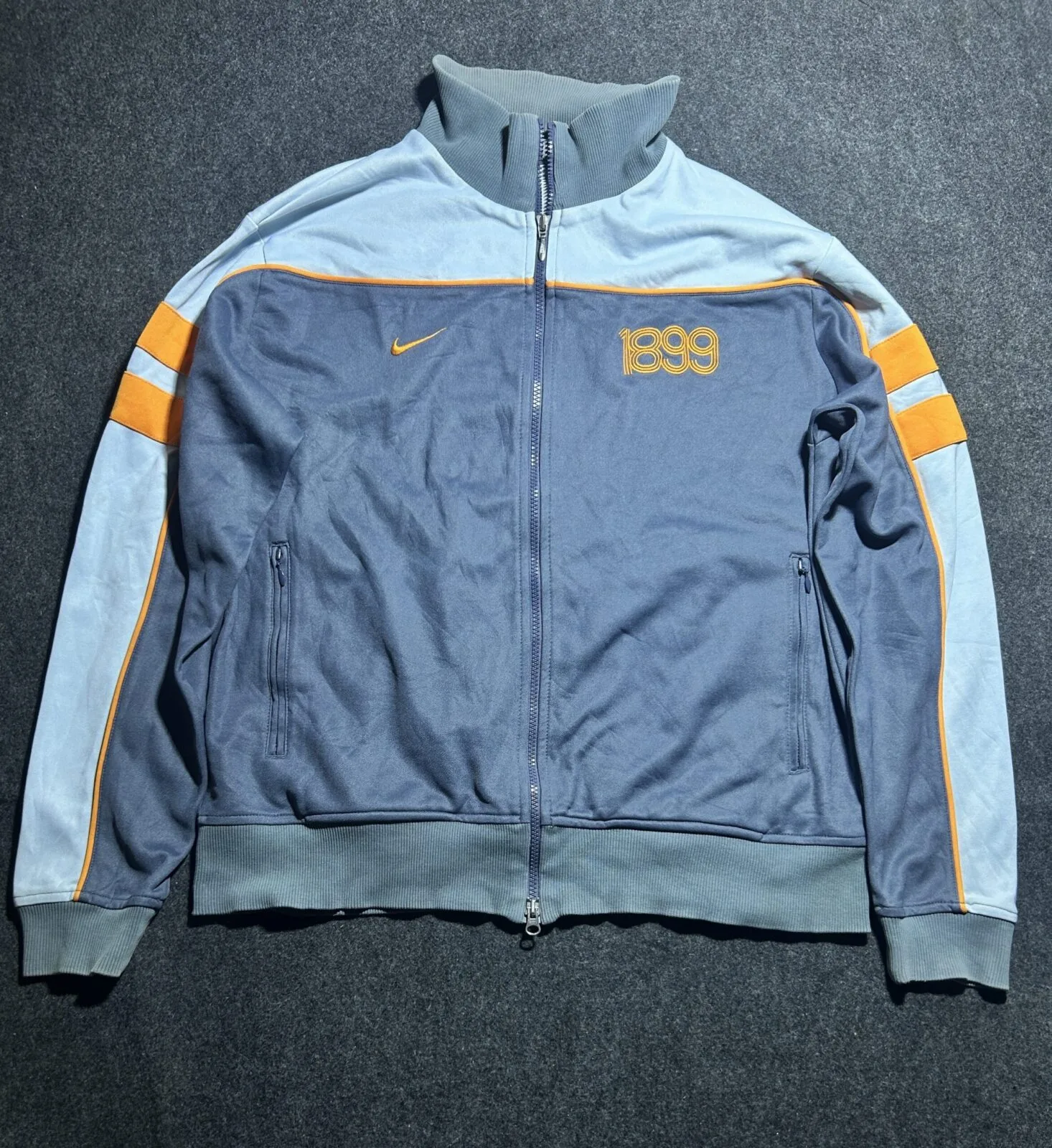 Nike x FC Barcelona vintage Track Jacket | Blue/Orange | Full Zip | Size XL (50 Chest)