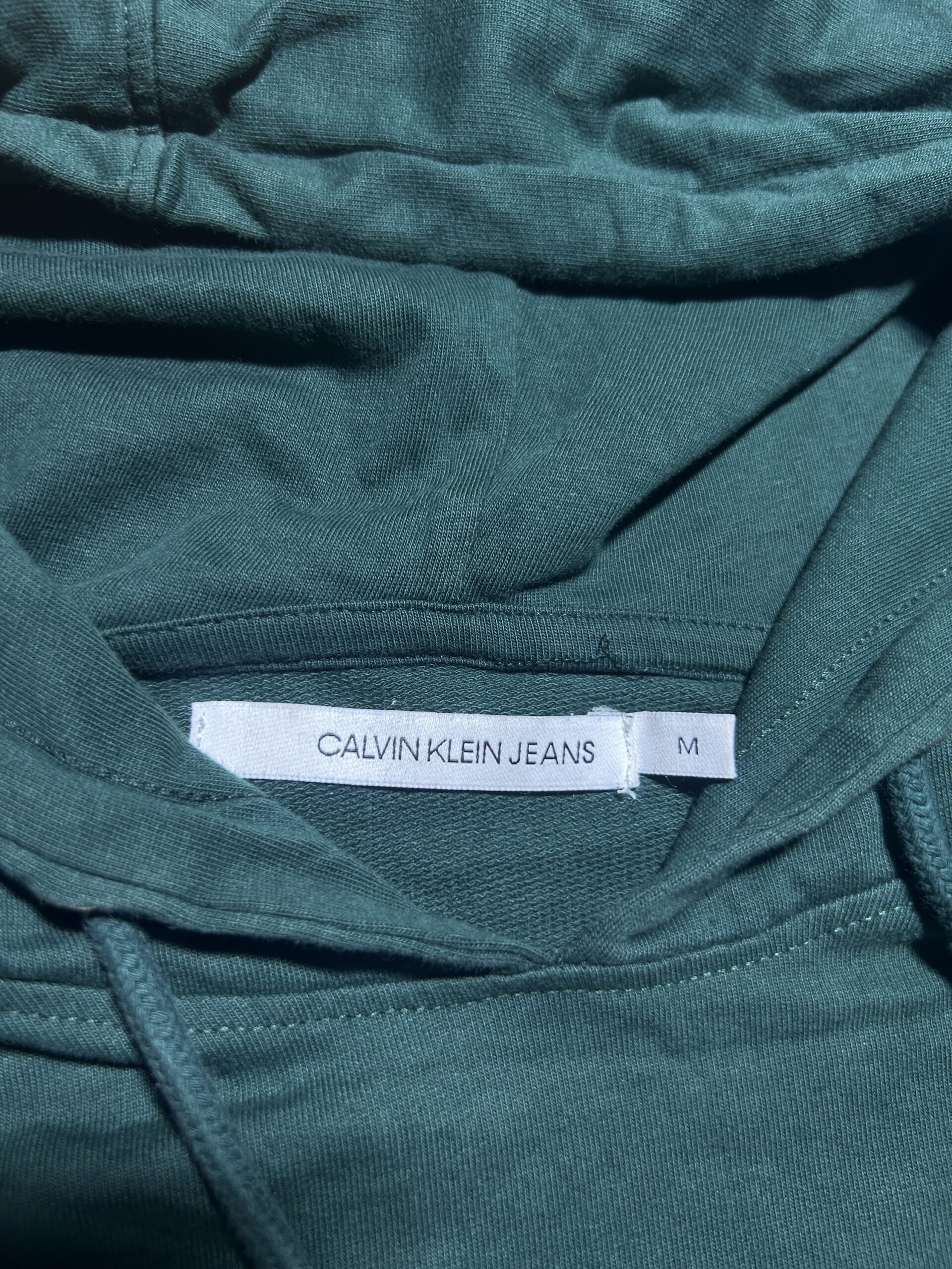Calvin Klein Jeans Green Logo Hoodie (Pullover) Large