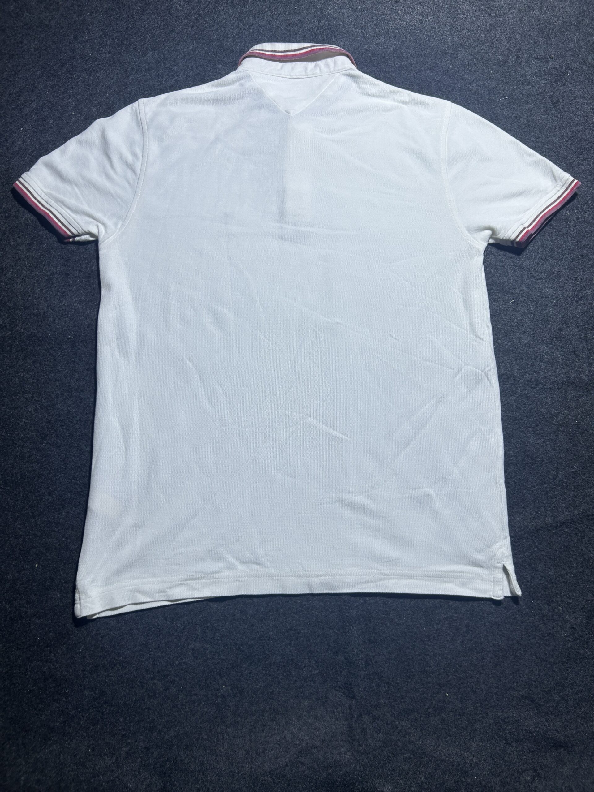 Tommy Hilfiger Classic White Polo T-Shirt | M | Premium Cotton
