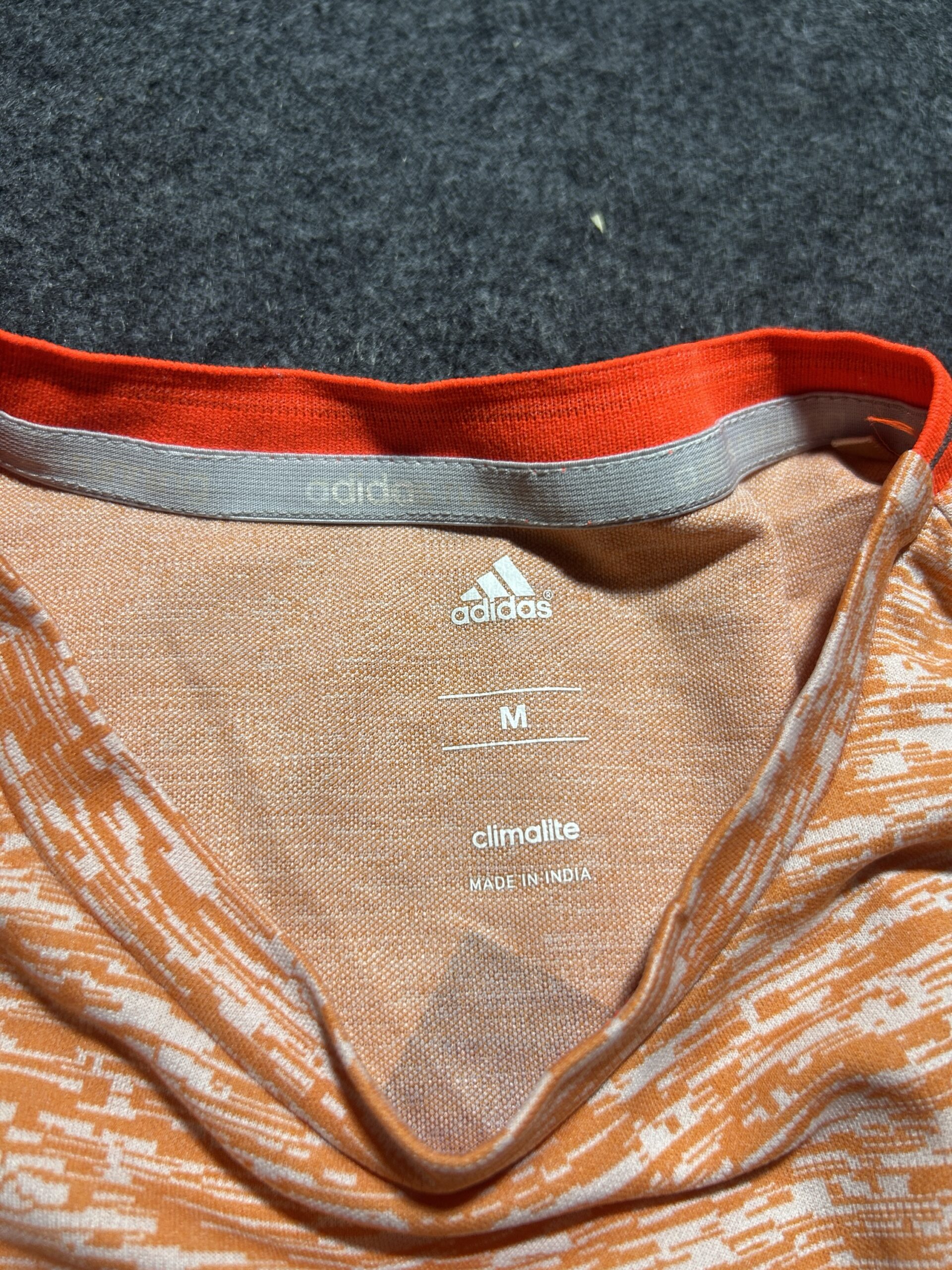 Adidas Climalite PureBOOST Running T-Shirt Orange | Lightweight Gym Sports Tee (M)