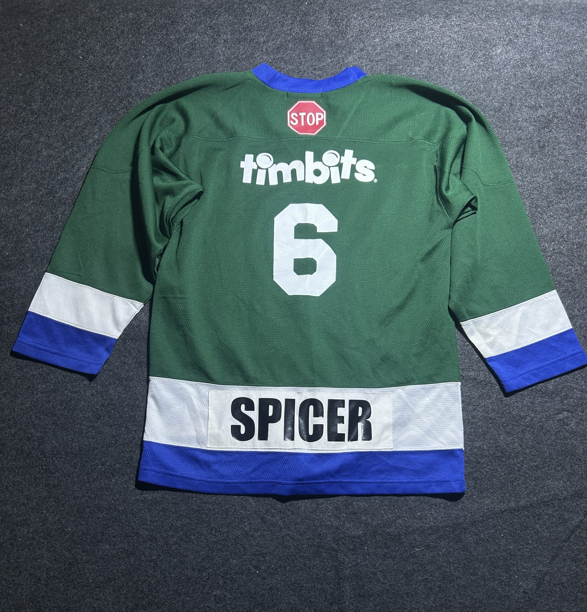 Tim Hortons Hockey Jersey |Green/Blue |Youth | Size M