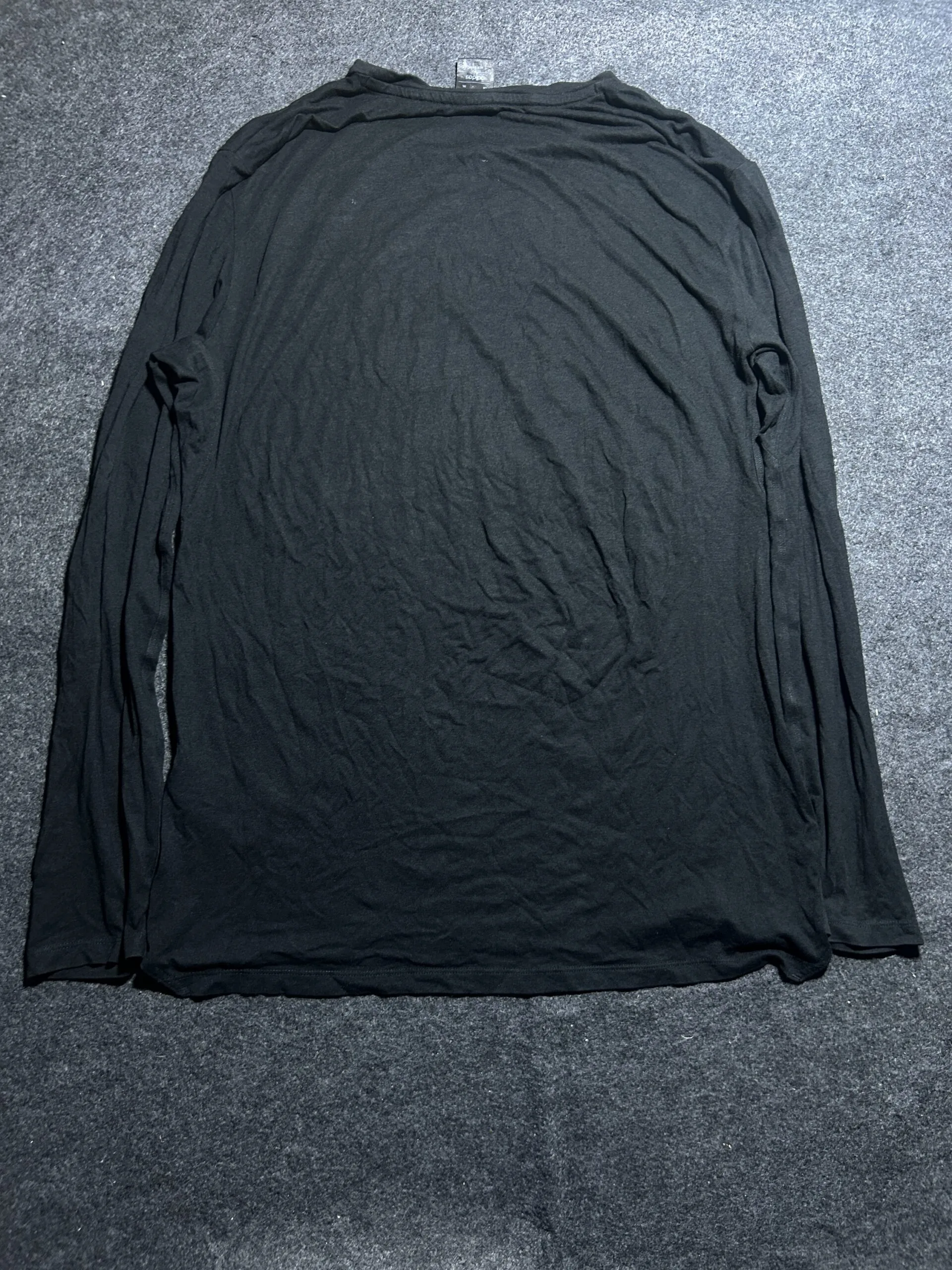 Adidas Running Black Full Sleeve T-Shirt | Lightweight Performance Sports Tee (L/XL)