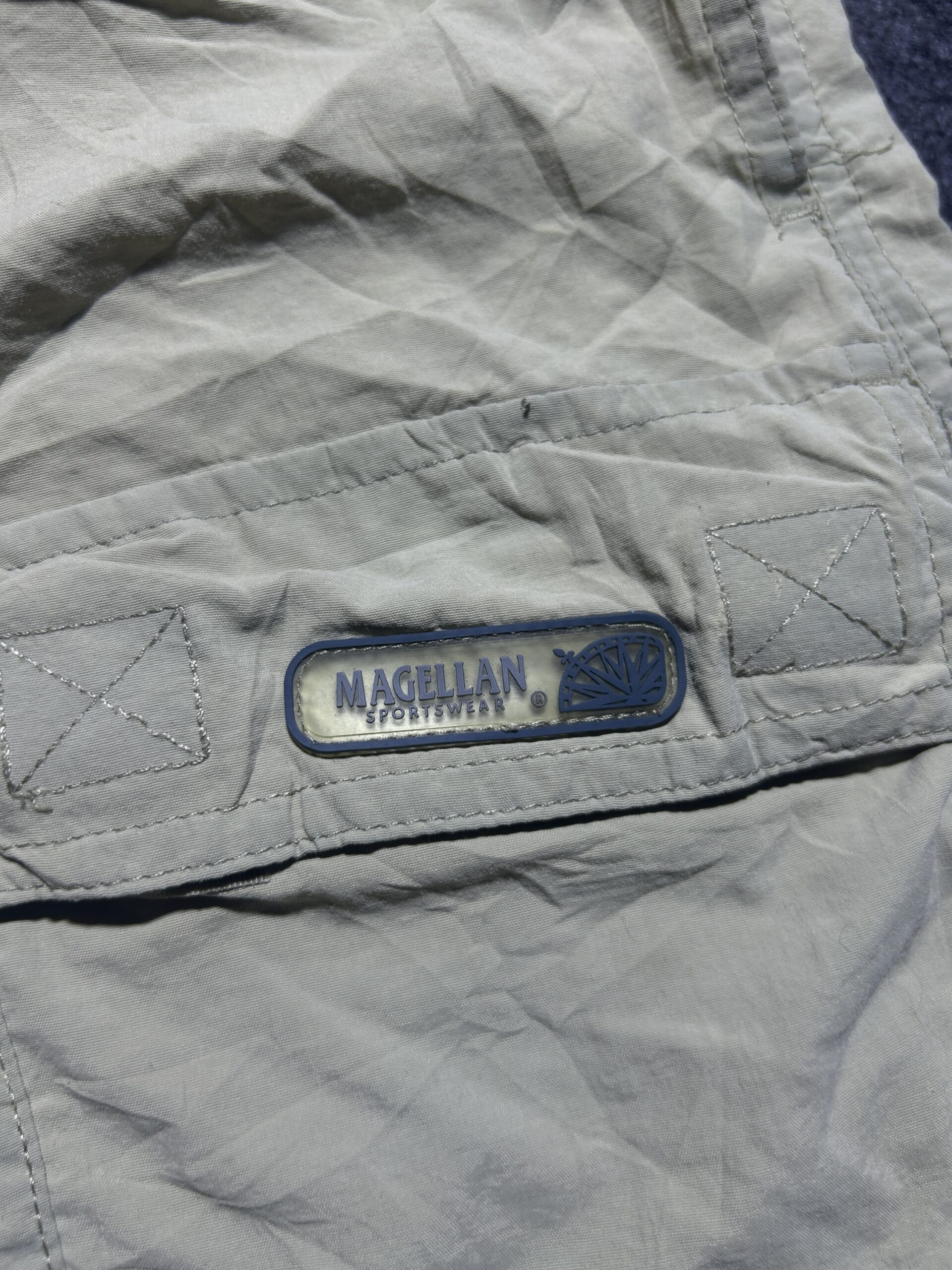 Magellan Sportswear Cargo Shorts Beige | Utility Outdoor Shorts | Size XL