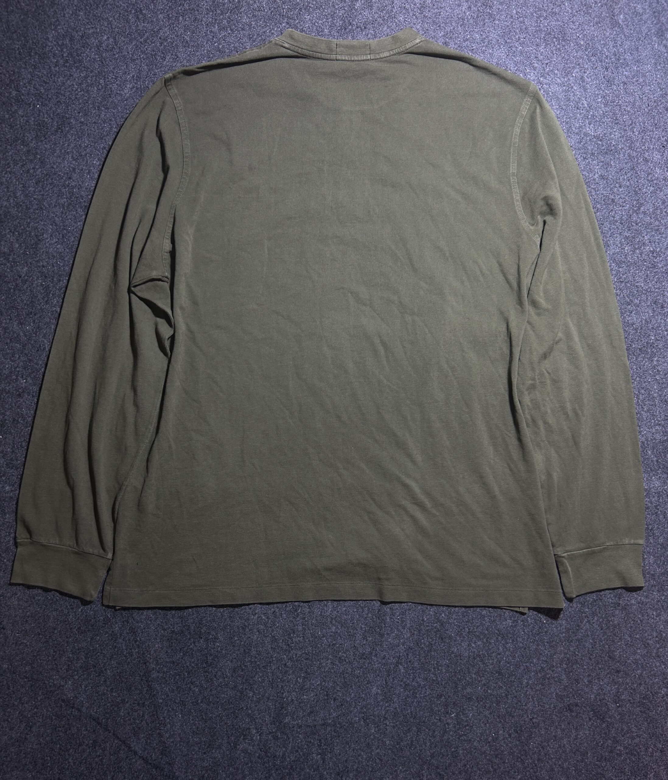 Polo Ralph Lauren Olive Green Long Sleeve Henley T-Shirt (Big Size)