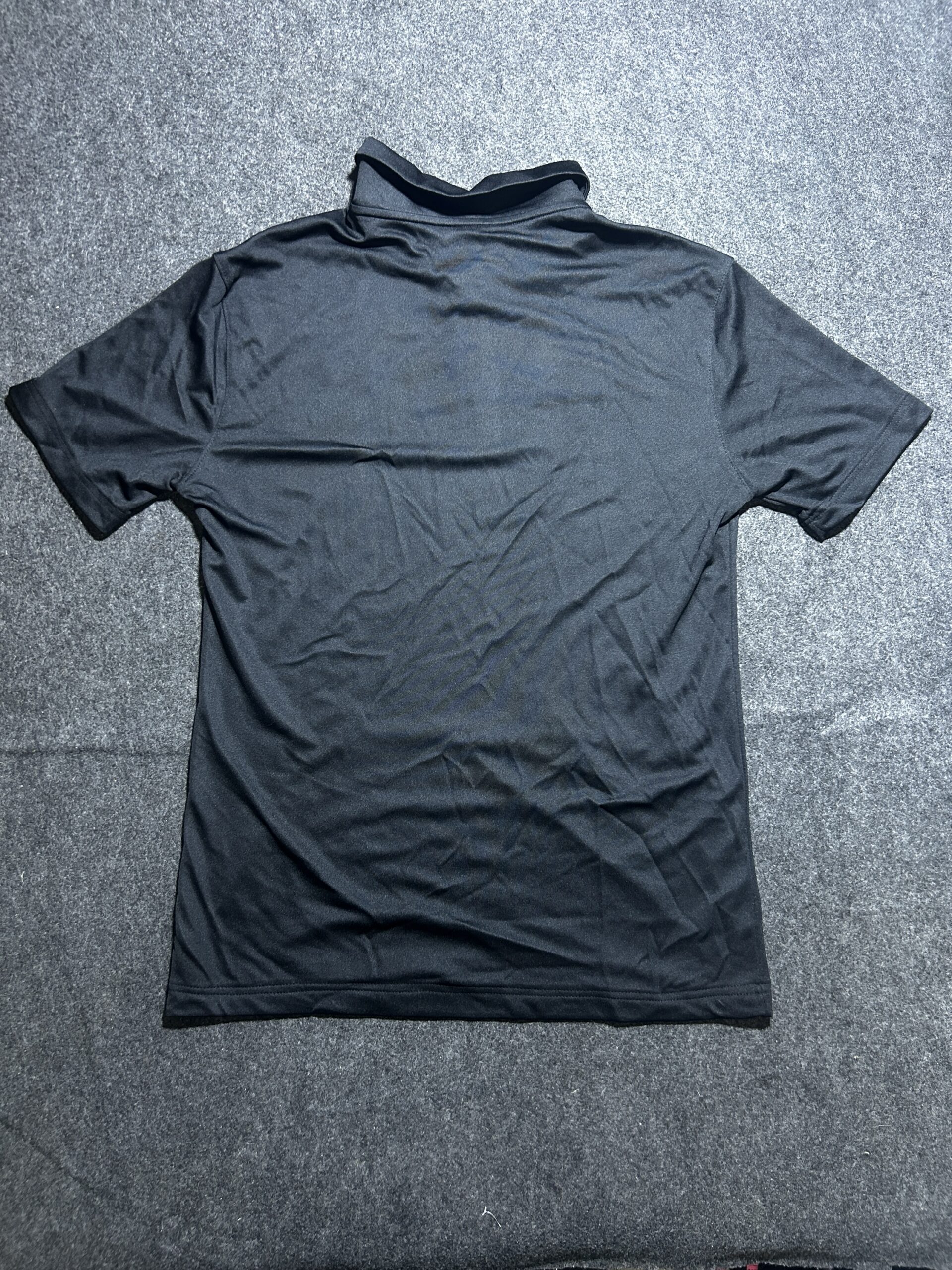 Nike Dri-FIT Black Polo T-Shirt (Altered to M) | Eagle Logo | Like New