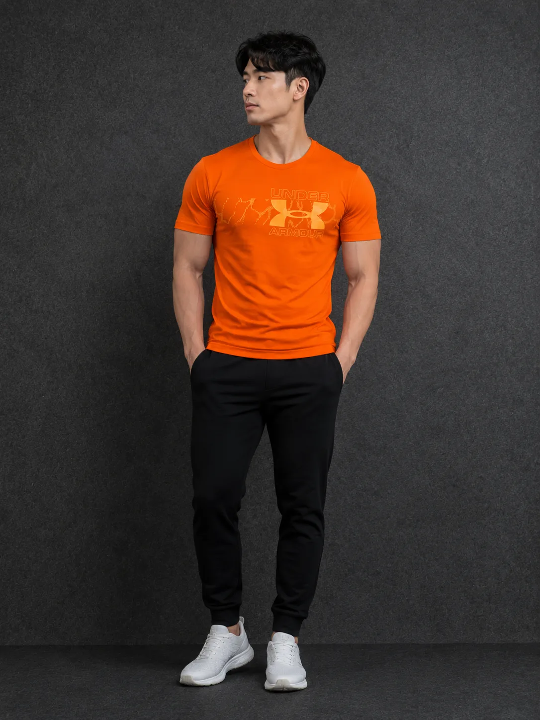 Under Armour HeatGear Tshirt Orange | Modified | L