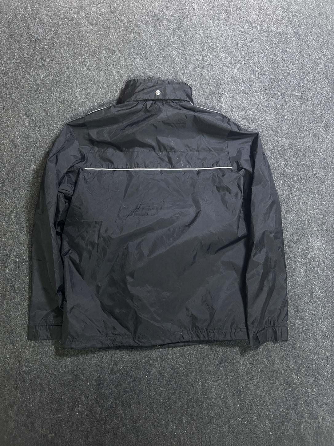 Adidas Lightweight Waterproof Windbreaker Jacket Black | S