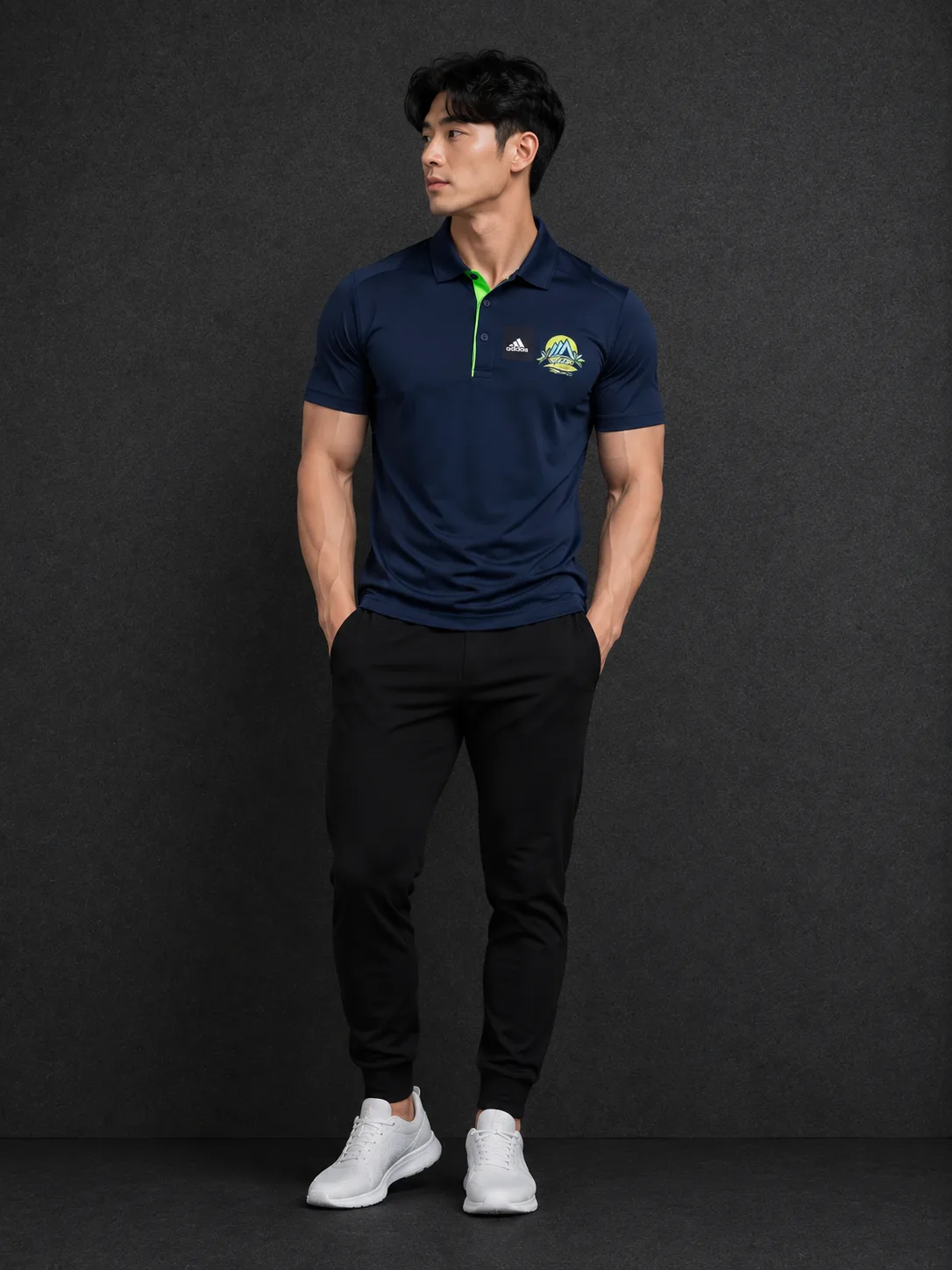 Adidas Golf Performance Polo T-Shirt Navy Blue | S