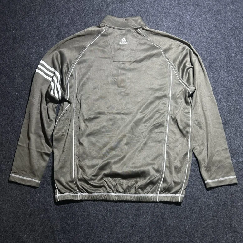 Adidas Golf 1/4 Zip Olive Green | Men’s L | Lightweight Tshirt