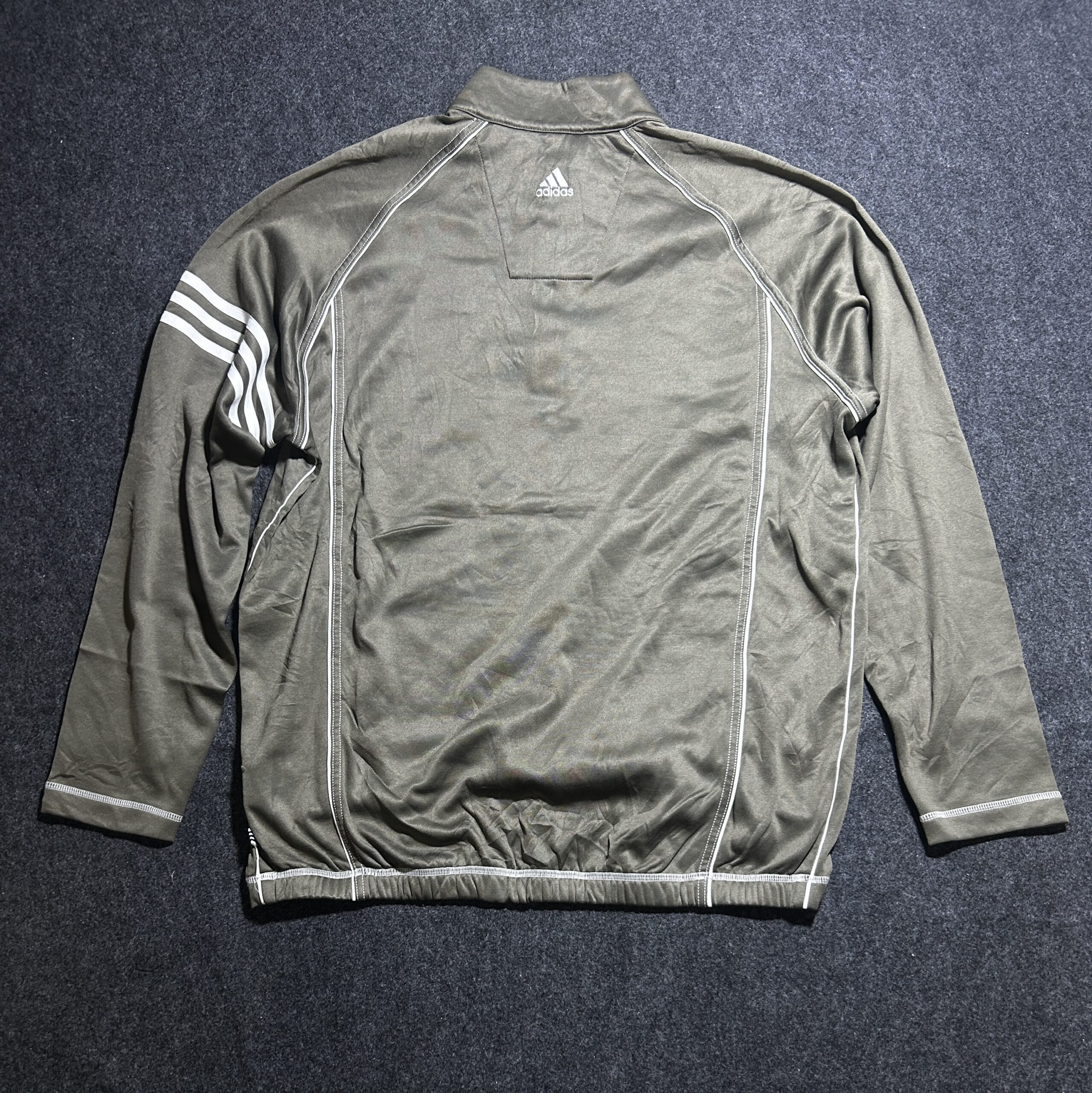 Adidas Golf 1/4 Zip Olive Green | Men’s L | Lightweight Tshirt