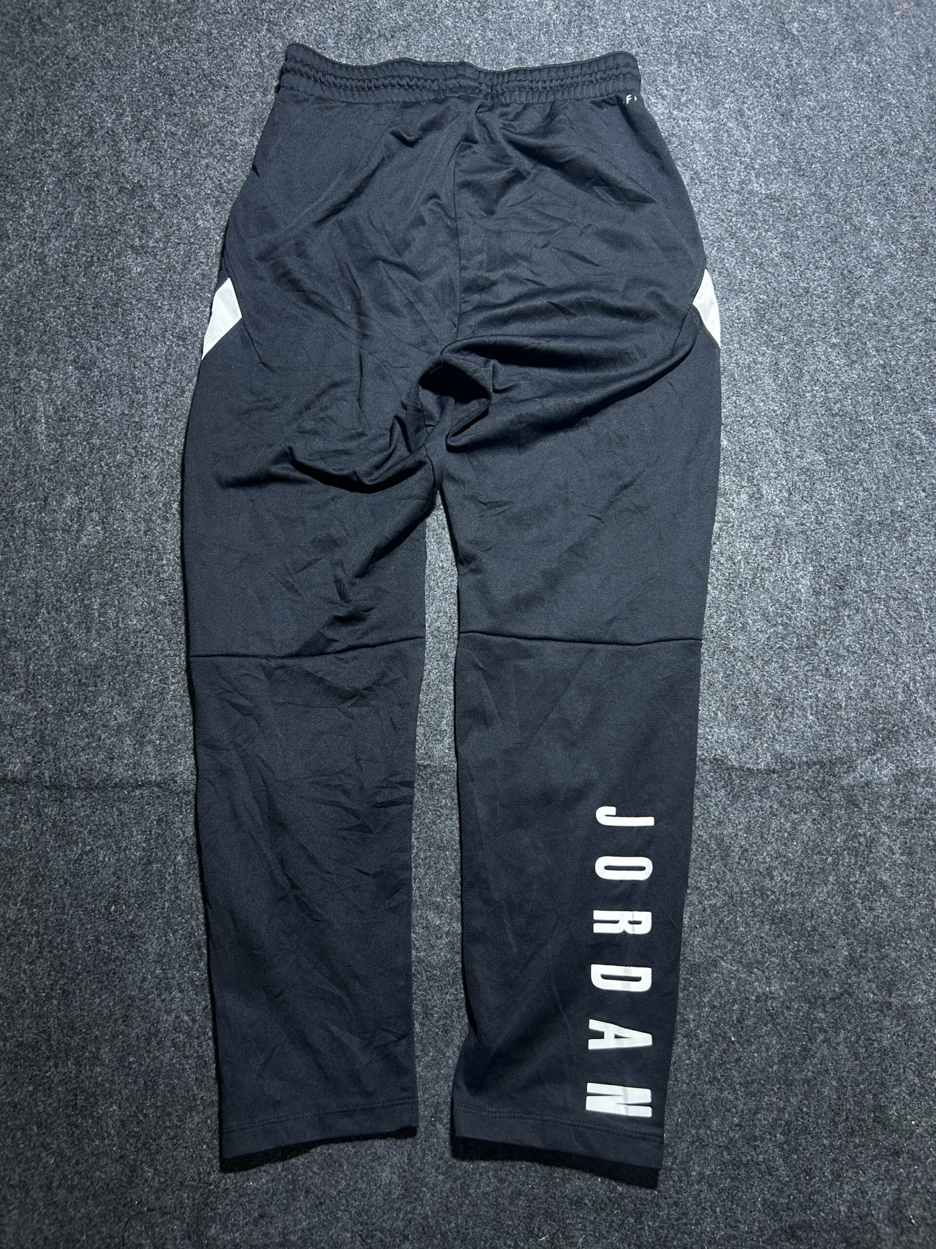 Air Jordan Track Pants Black | Slim Fit Joggers | Zip Hem | Men’s S/M