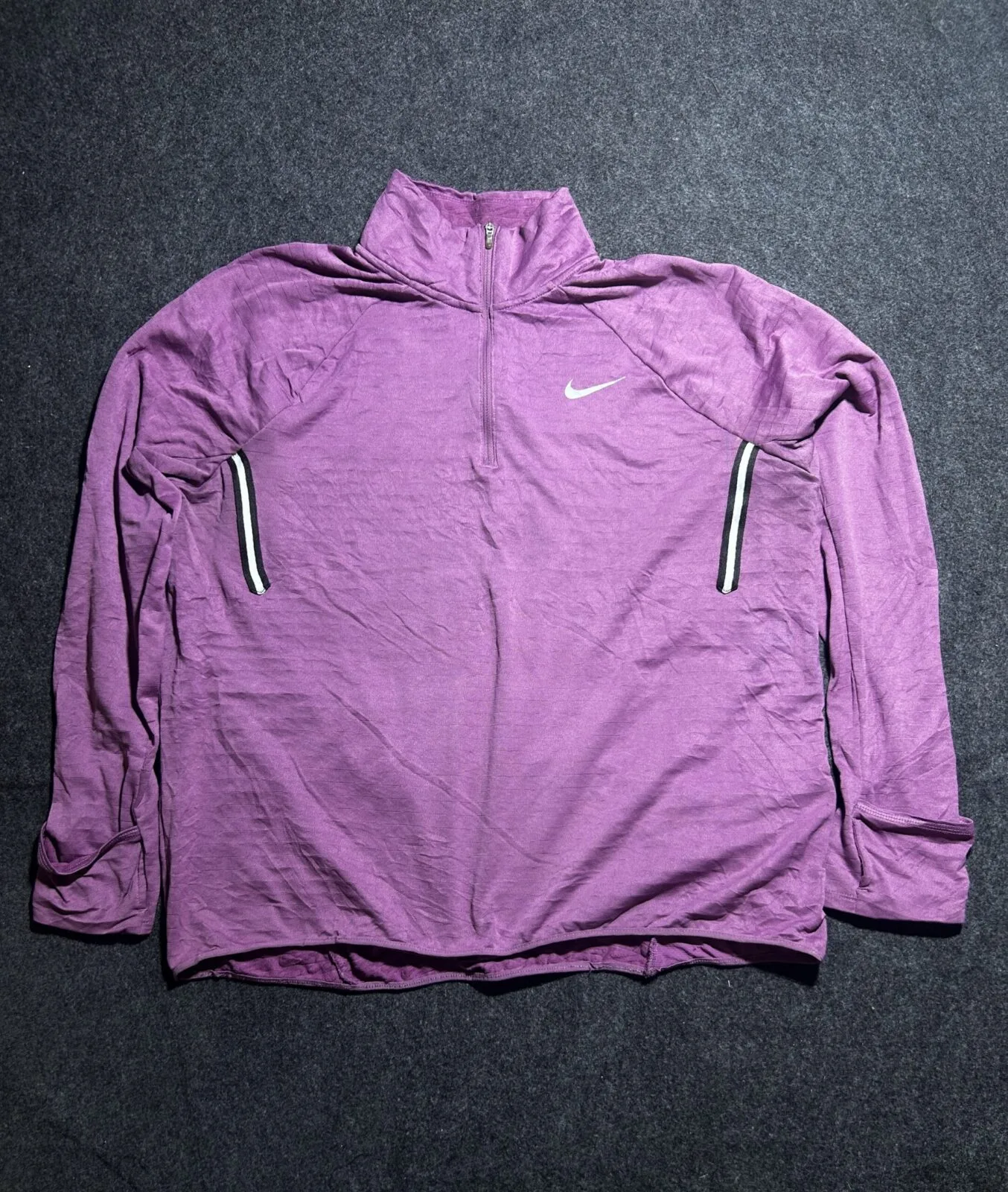 Nike Therma-FIT Running Quarter Zip Pullover Pink | Modified Fit | XL