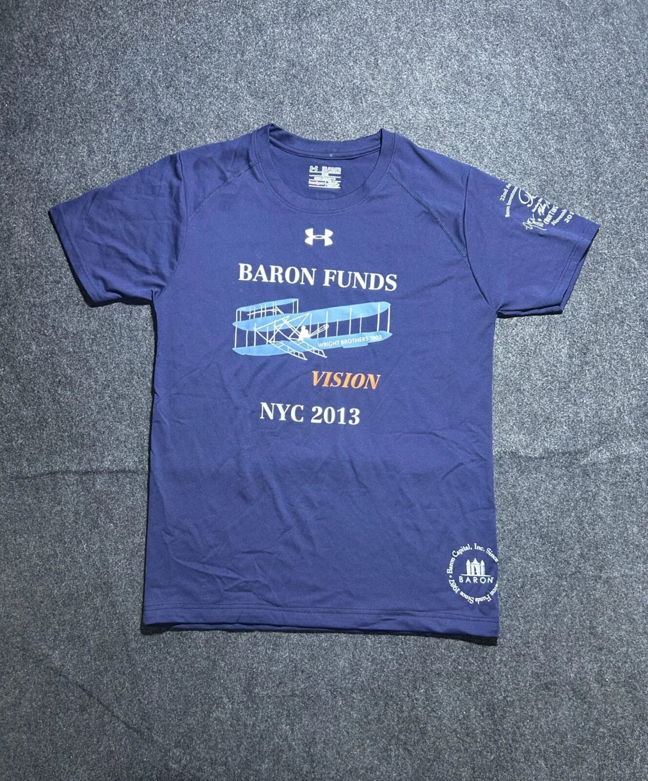 Under Armour HeatGear Baron Funds NYC 2013 Graphic Performance T-Shirt (Custom M Fit)