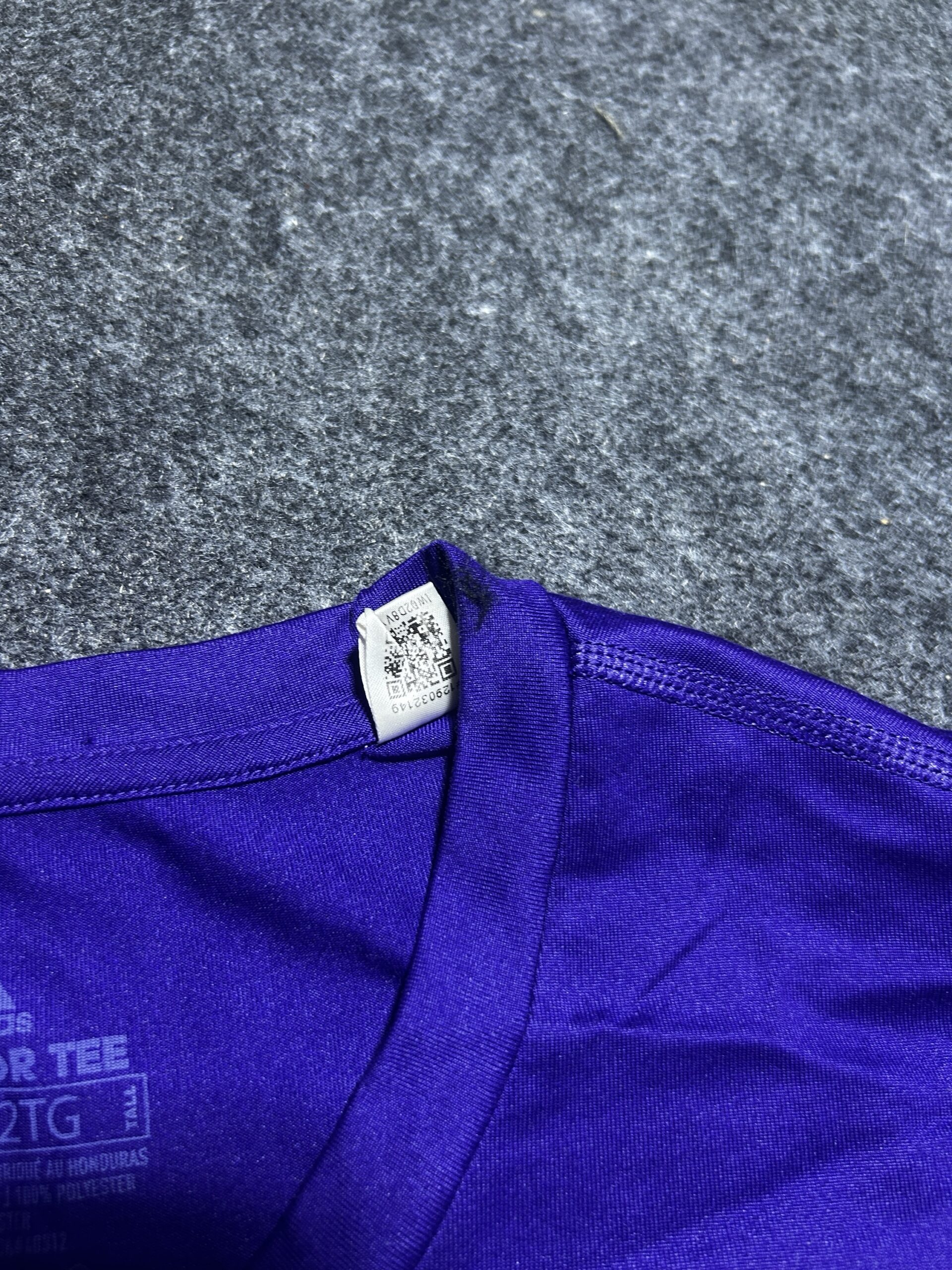 Adidas Creator Tee Bearcat Baseball Graphic T-Shirt Purple (Custom M Fit)