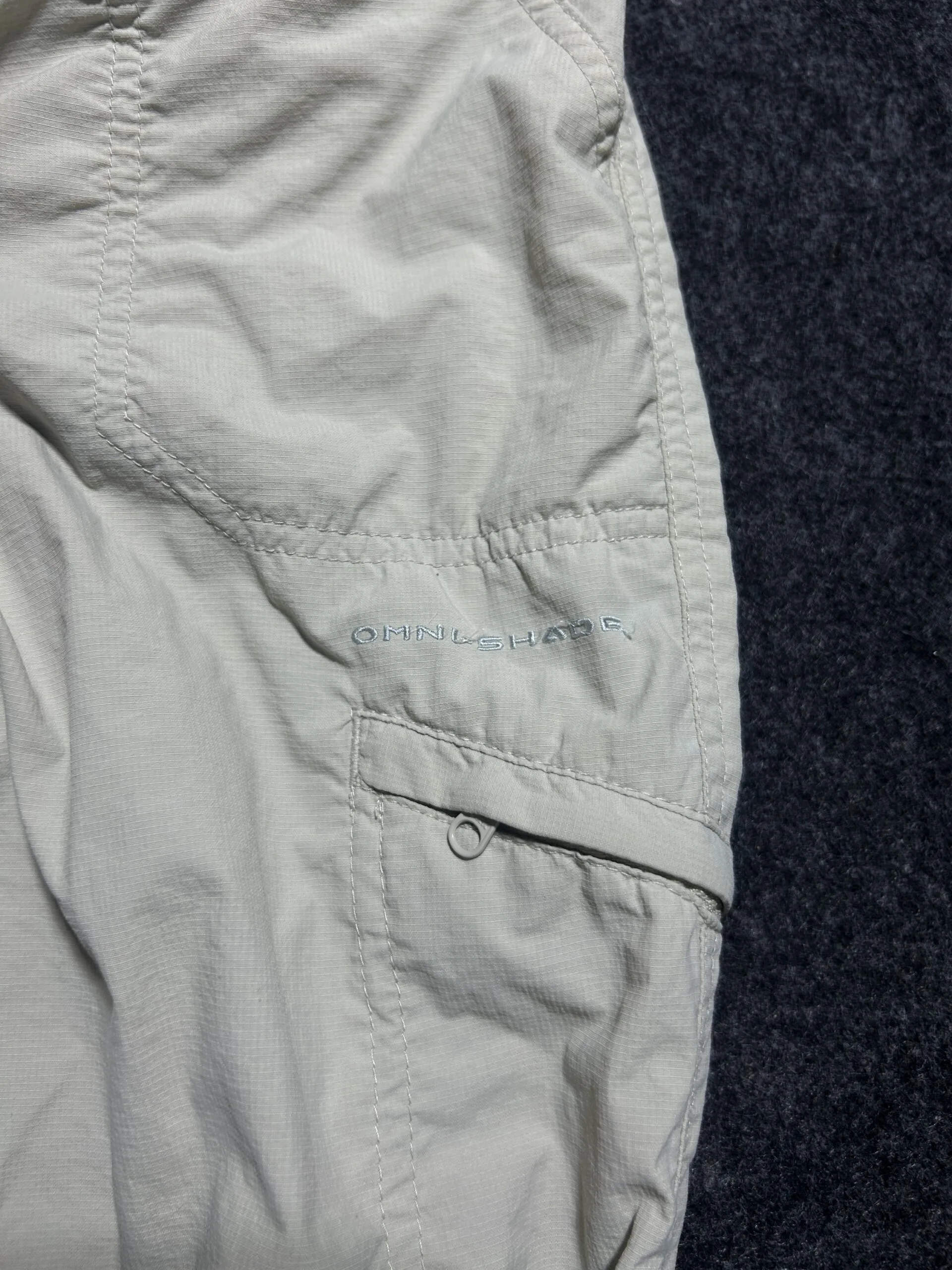 Columbia Sportswear PFG Omni-Shade Cargo Pants Beige (Size 30) Outdoor Utility