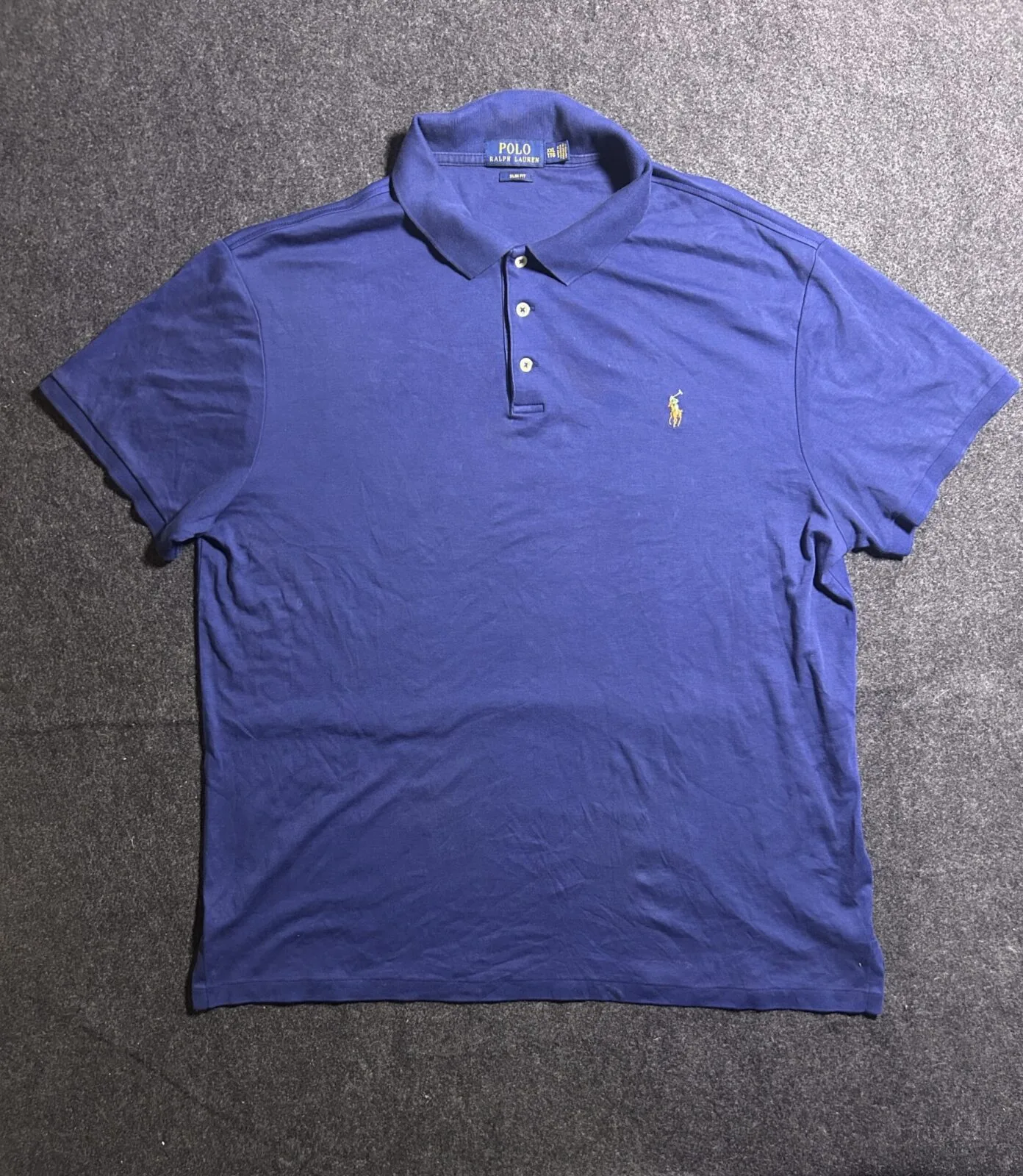 Polo Ralph Lauren Blue Slim Fit Polo T-Shirt (XXL)